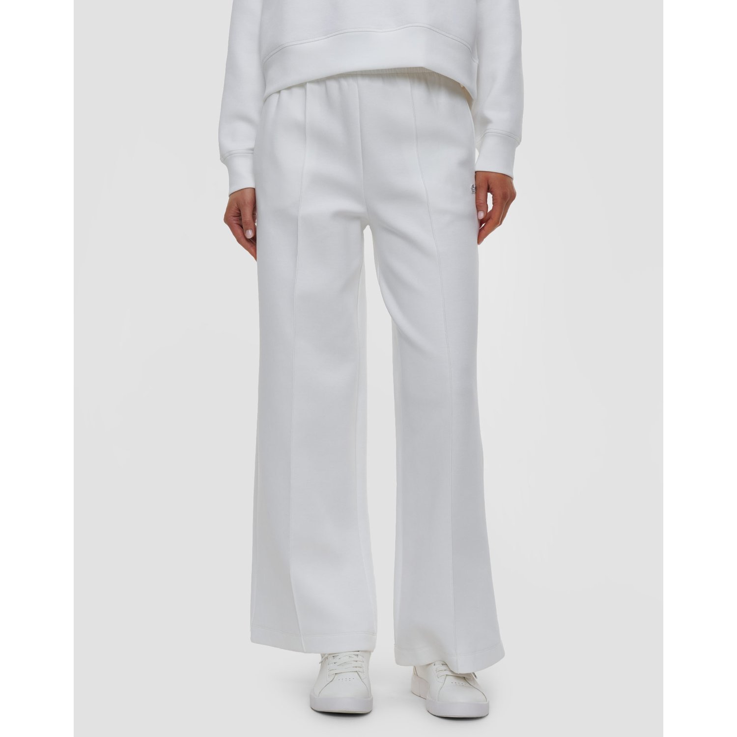 Białe Spodnie Dresowe Damskie Lacoste
