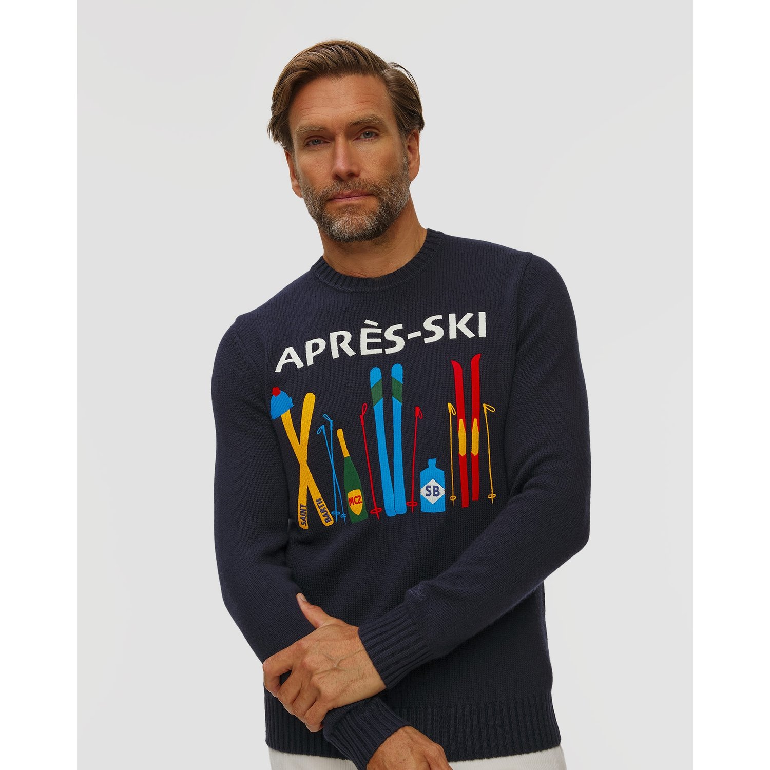 Sweter Wełniany Męski Mc2 Saint Barth Bombardino Light