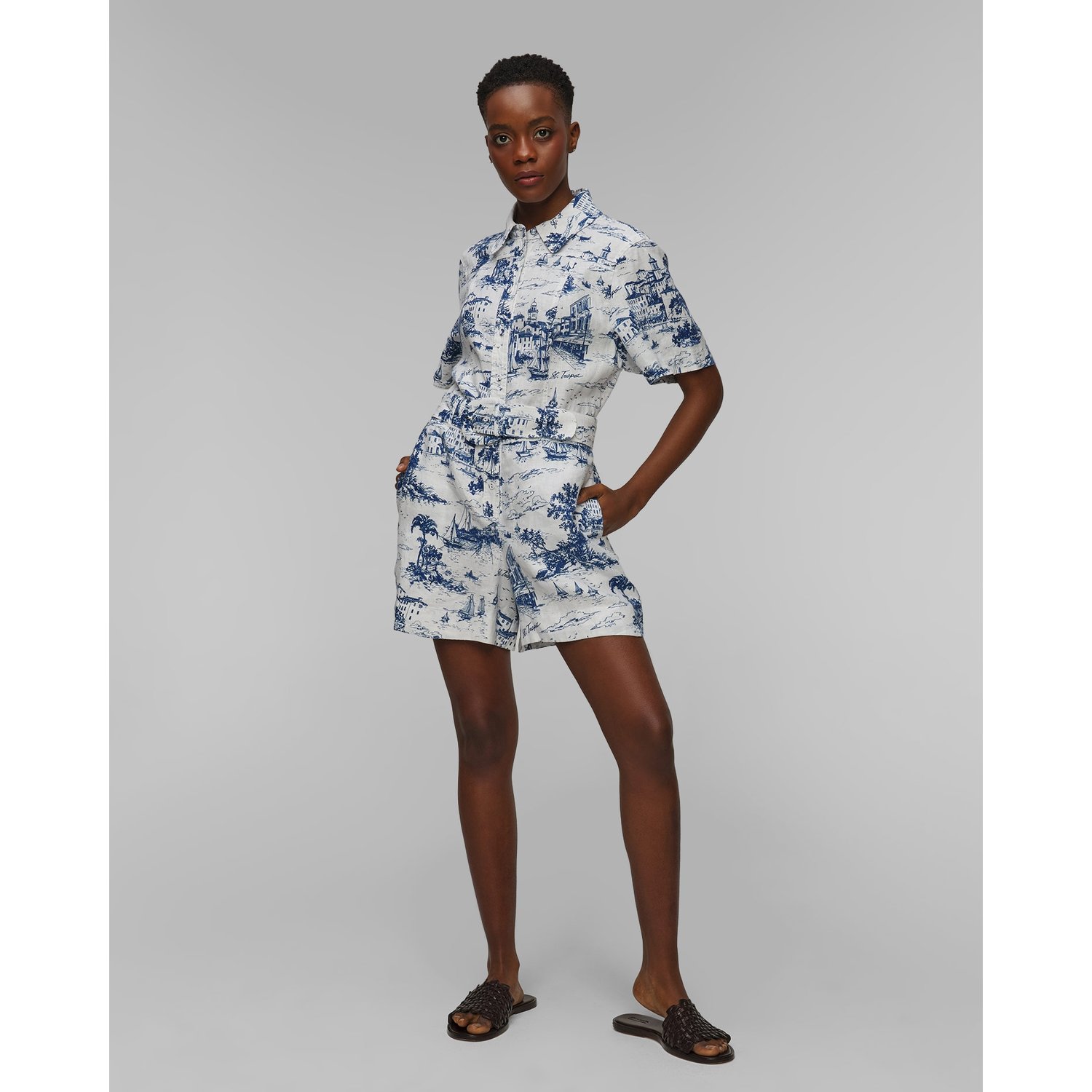 Kombinezon Lniany Damski Mc2 Saint Barth Carola