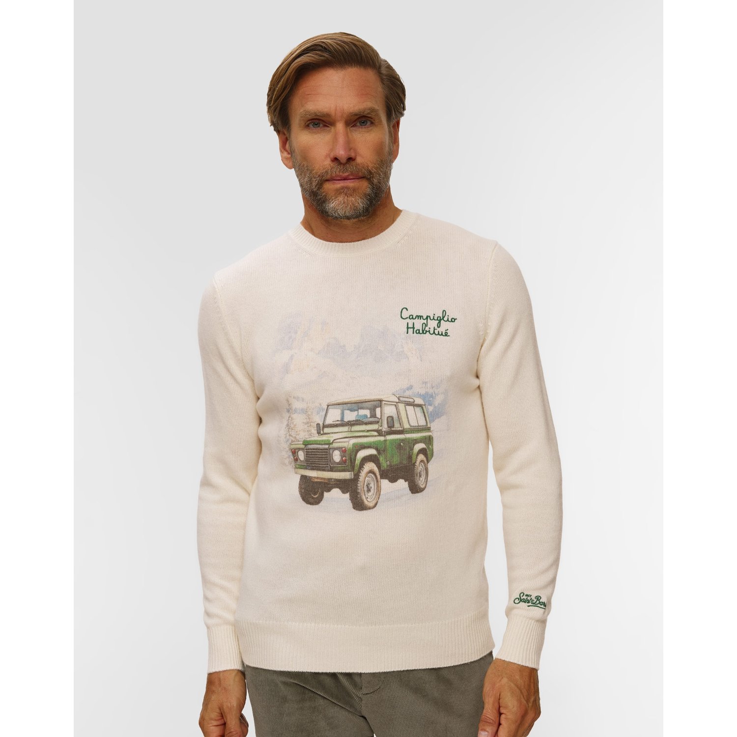 Sweter Męski Mc2 Saint Barth Heron Print