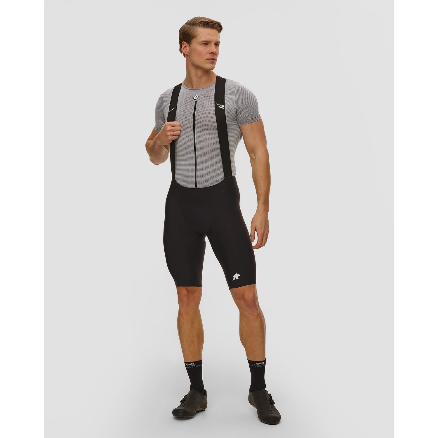 Spodenki Rowerowe Męskie Assos Equipe R Bib Shorts S11 Czarne