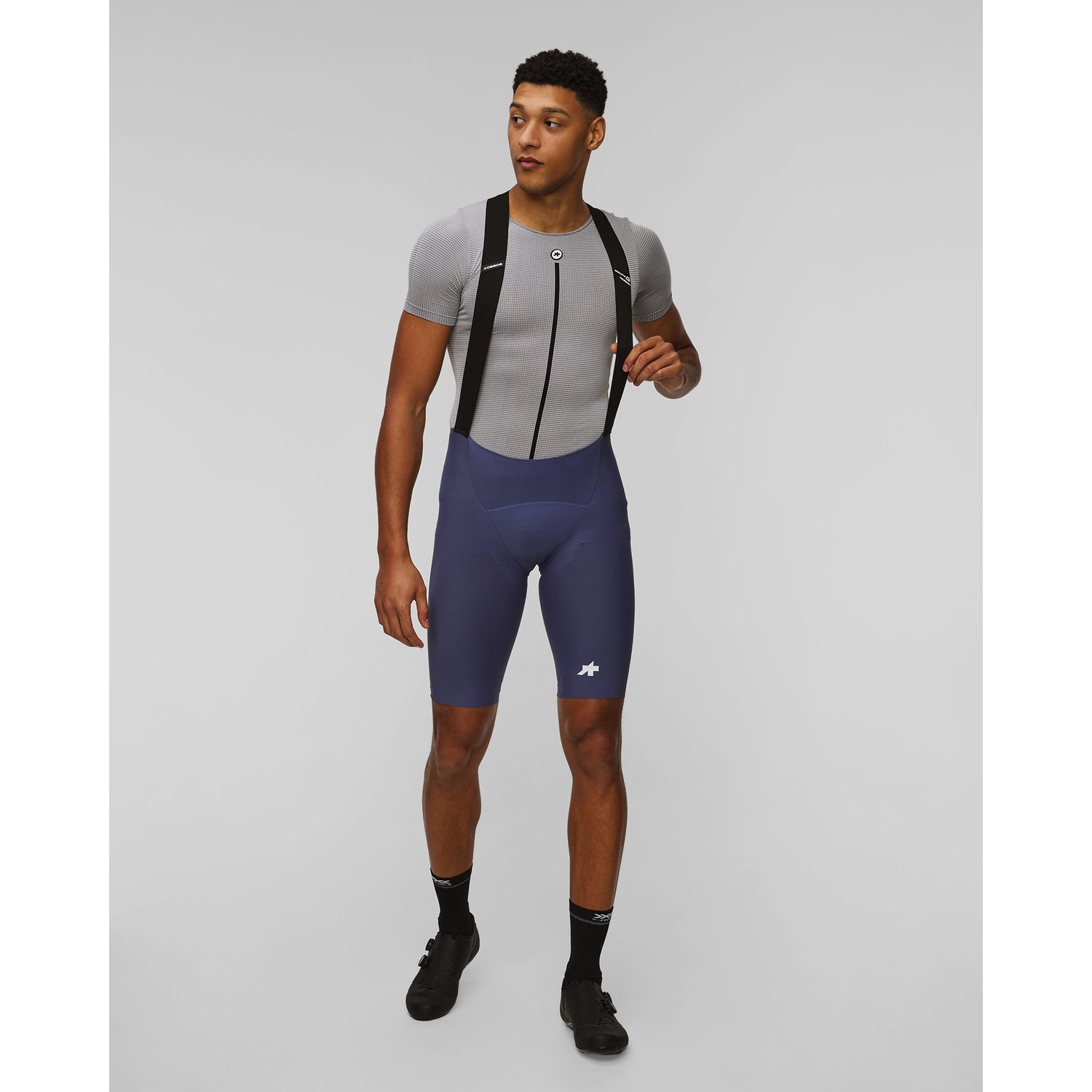 Spodenki Rowerowe Męskie Assos Equipe R Bib Shorts S11 Granatowe