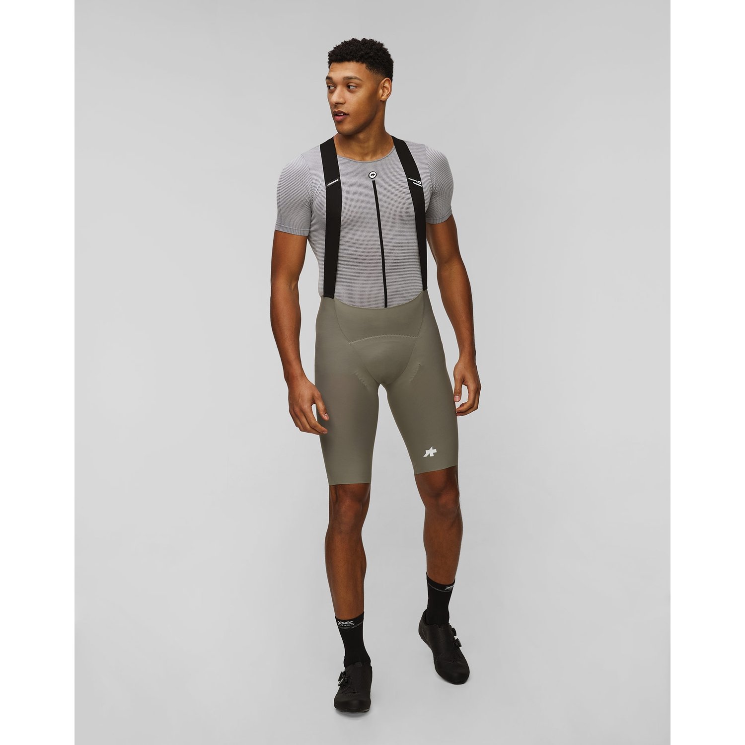 Spodenki Rowerowe Męskie Assos Equipe R Bib Shorts S11 Zielone