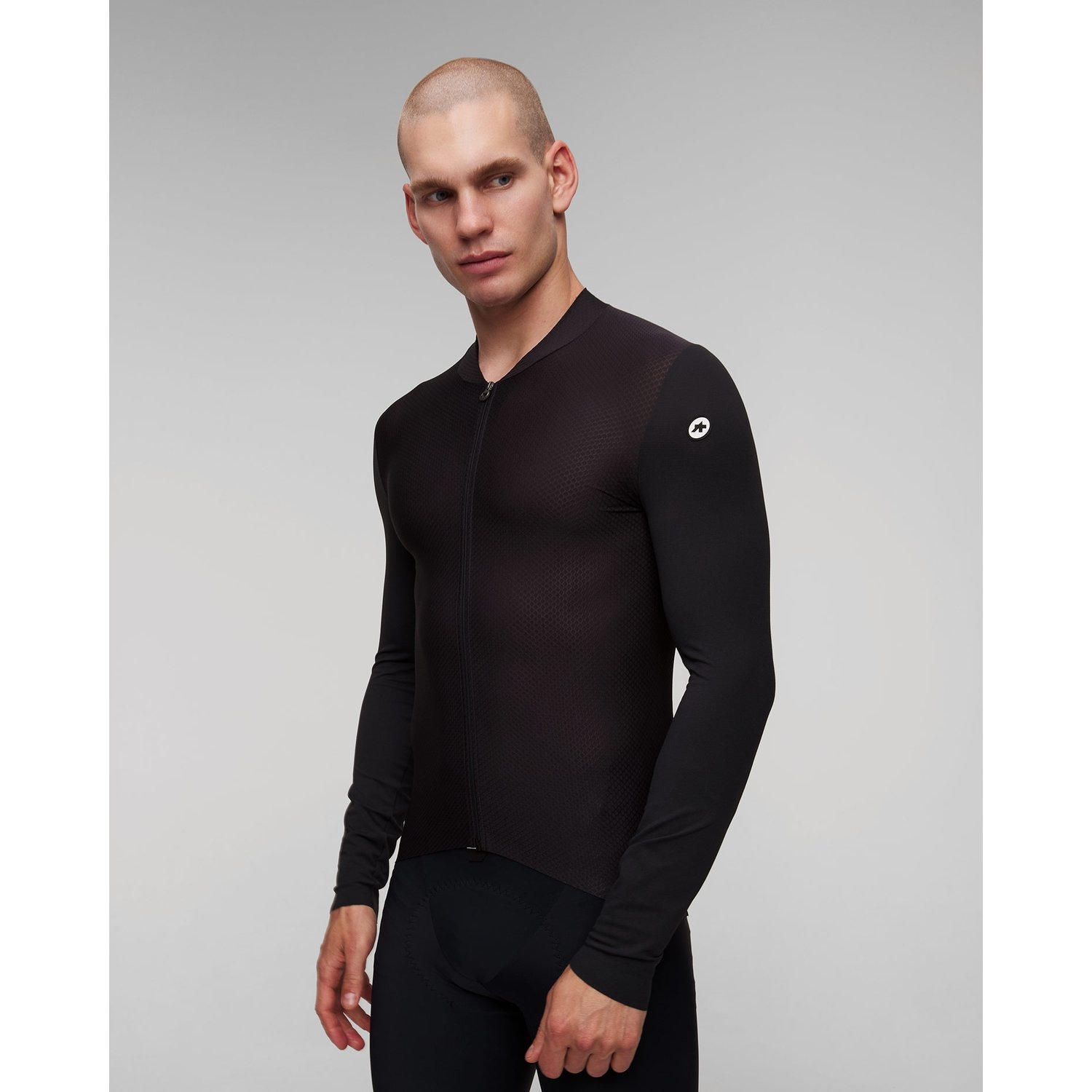 Czarna Koszulka Rowerowa Męska Assos Mille Gt Ls Jersey S11