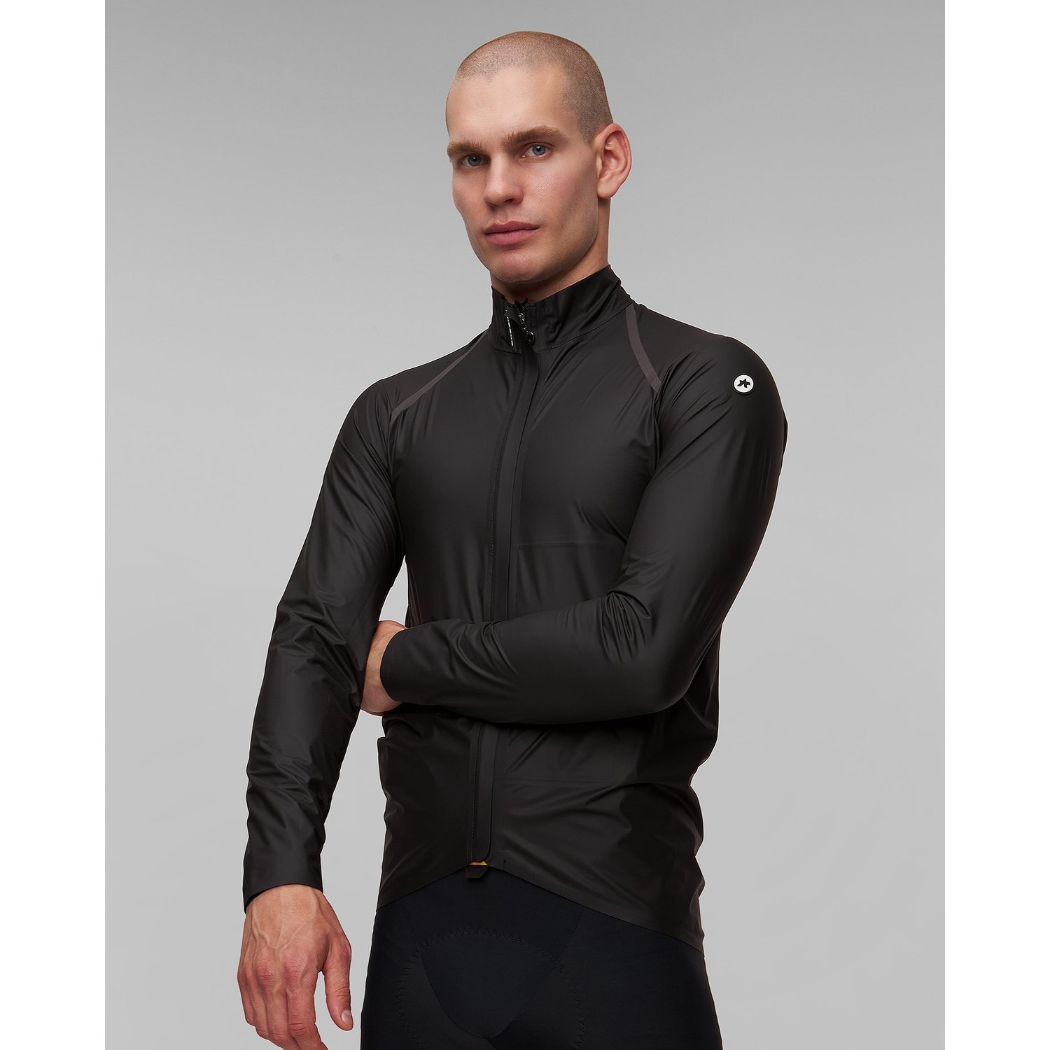 Czarna Przeciwdeszczowa Kurtka Rowerowa Męska Assos Mille Gts Rain Jacket S11