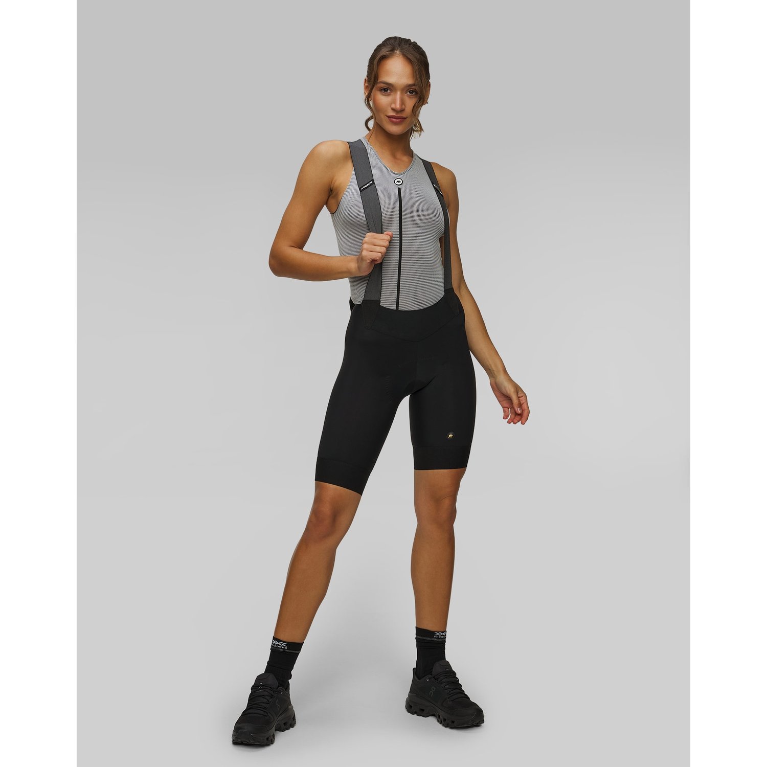 Spodenki Rowerowe Z Szelkami Damskie Assos Uma Gtv Bib Shorts C2 Evo Czarne