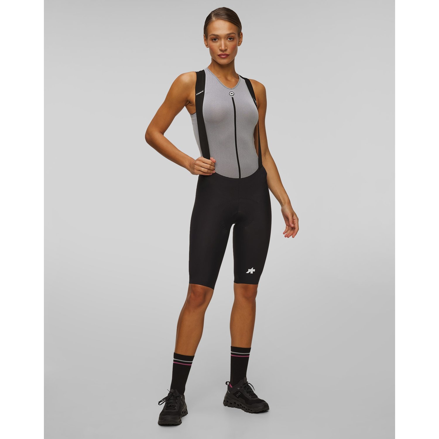 Spodenki Rowerowe Damskie Assos Dyora R Bib Shorts S11 Czarne