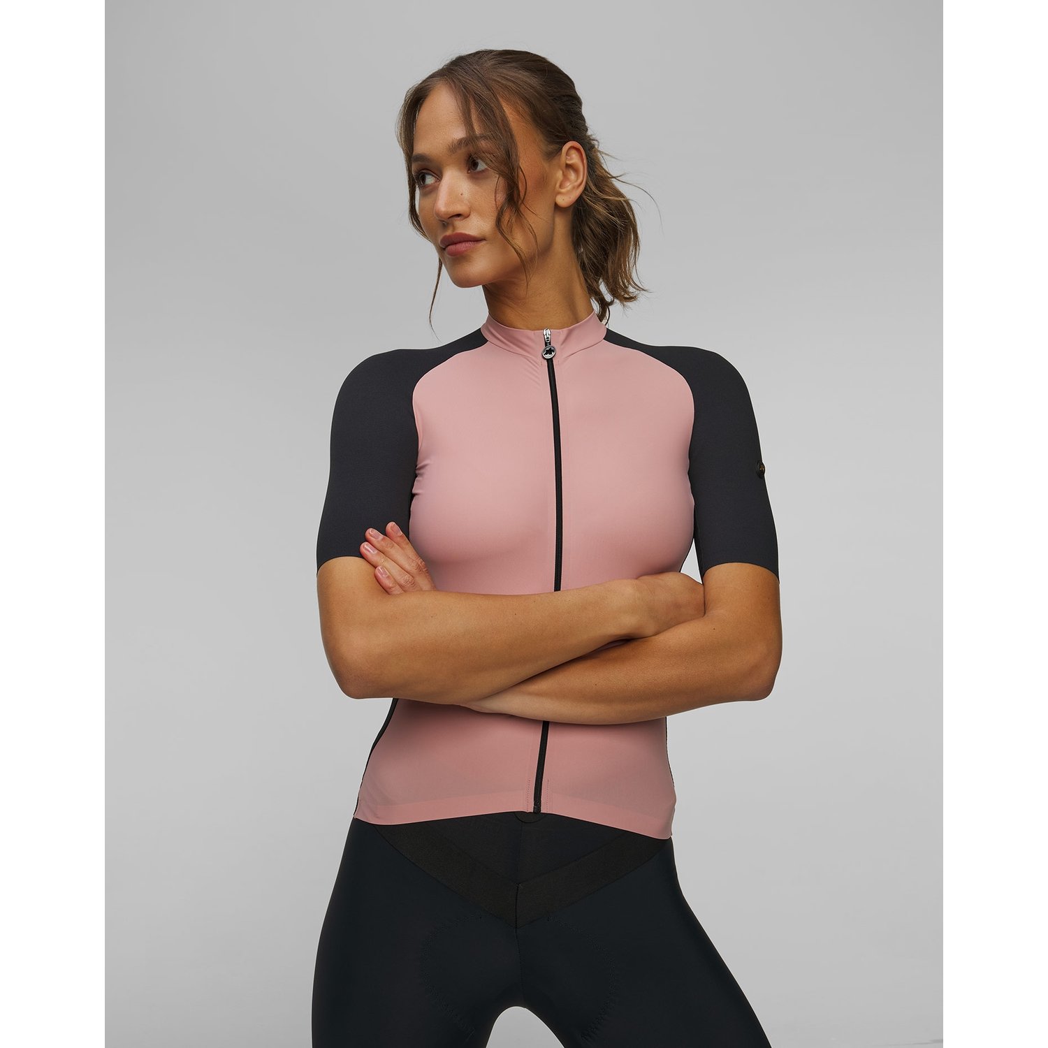 Koszulka Rowerowa Damska Assos Uma Gtv Jersey C2 Różowo-czarna
