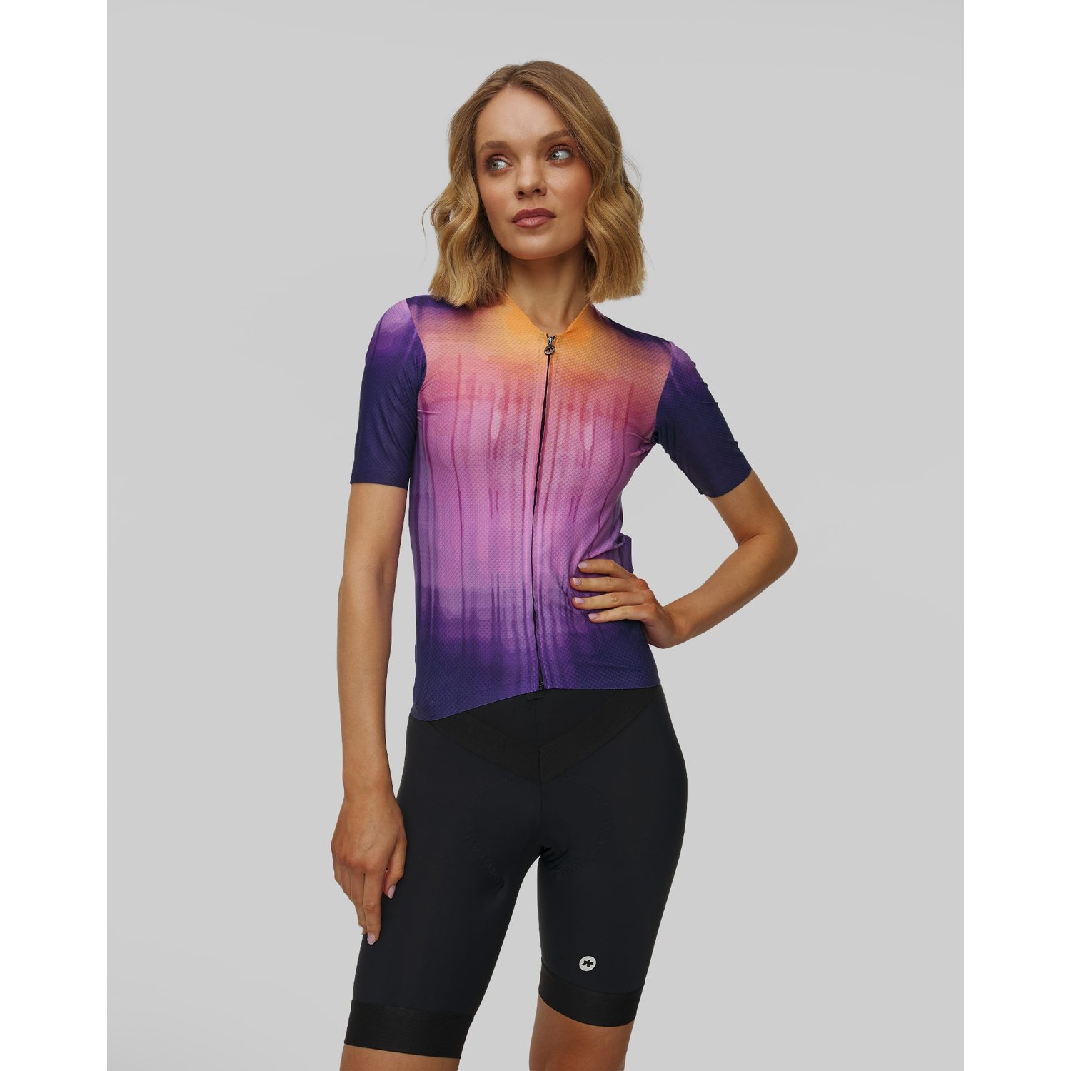 Koszulka Rowerowa Damska Assos Dyora R Jersey S11 Surface Fioletowa