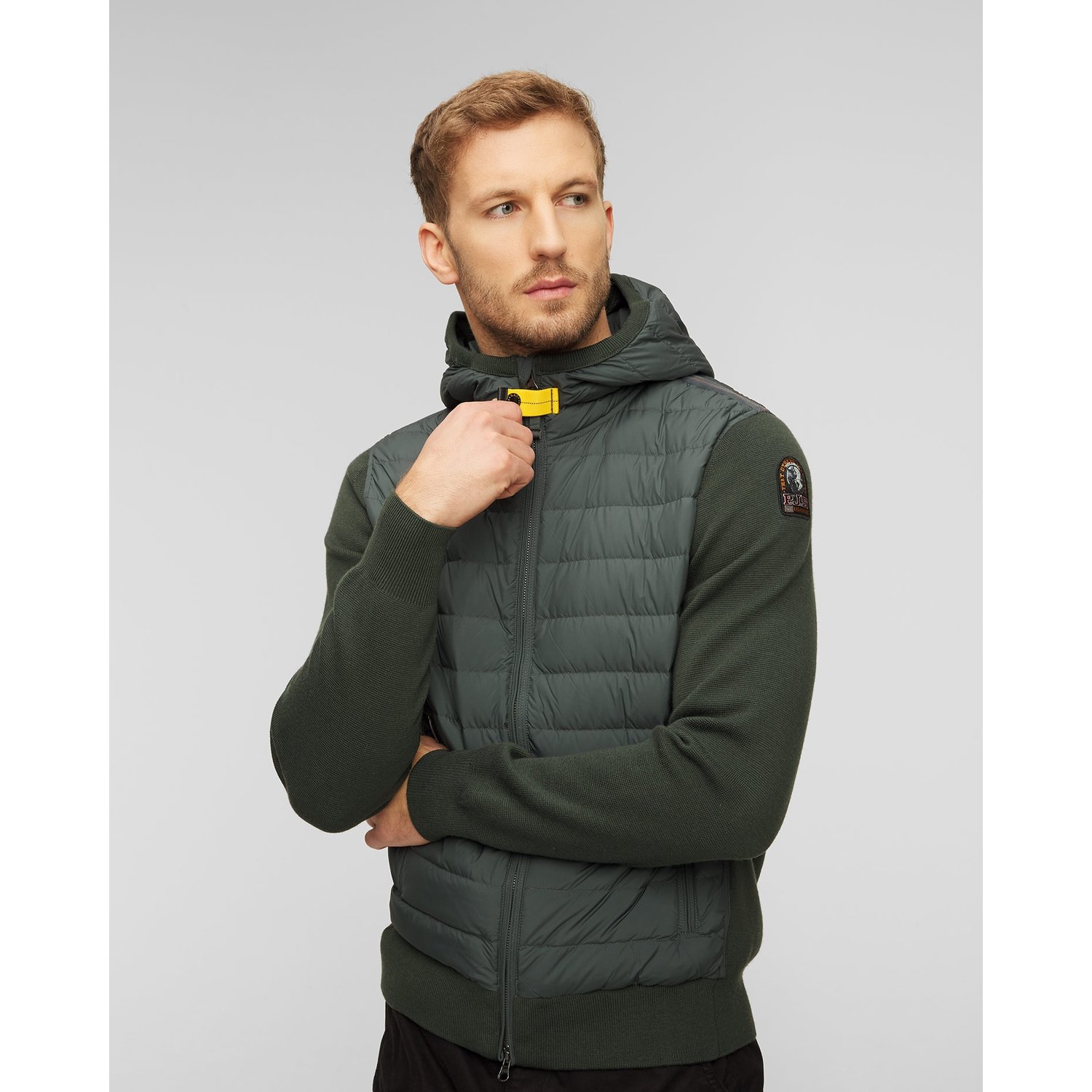 Zielona Kurtka Hybrydowa Męska Parajumpers Illuga
