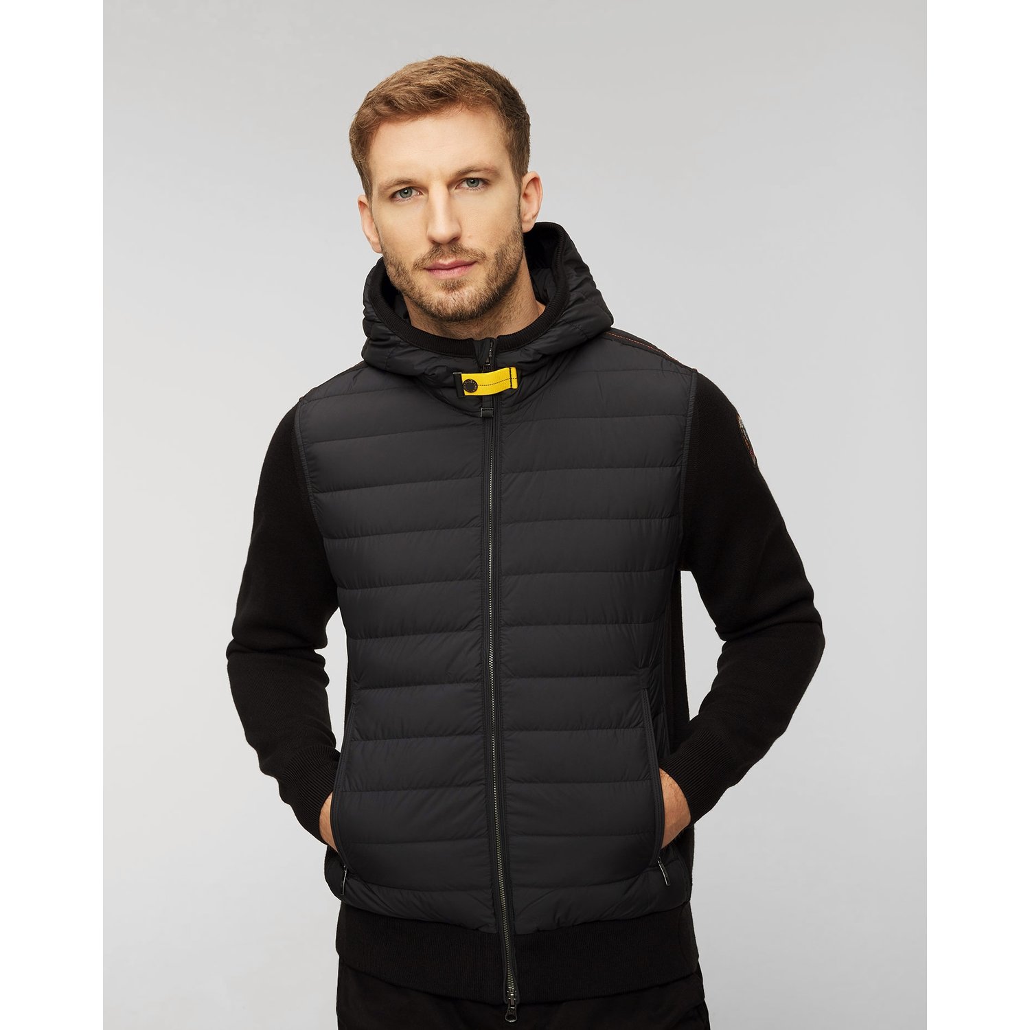 Czarna Kurtka Hybrydowa Męska Parajumpers Illuga