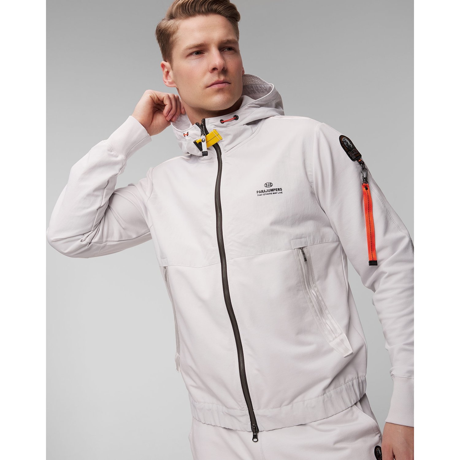 Biała Bluza Męska Parajumpers Trident