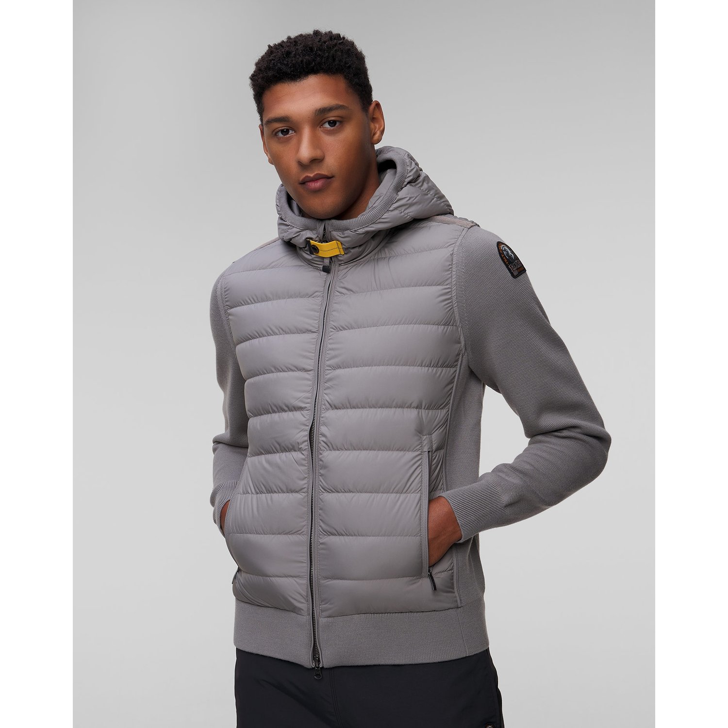 Szara Kurtka Hybrydowa Męska Parajumpers Illuga