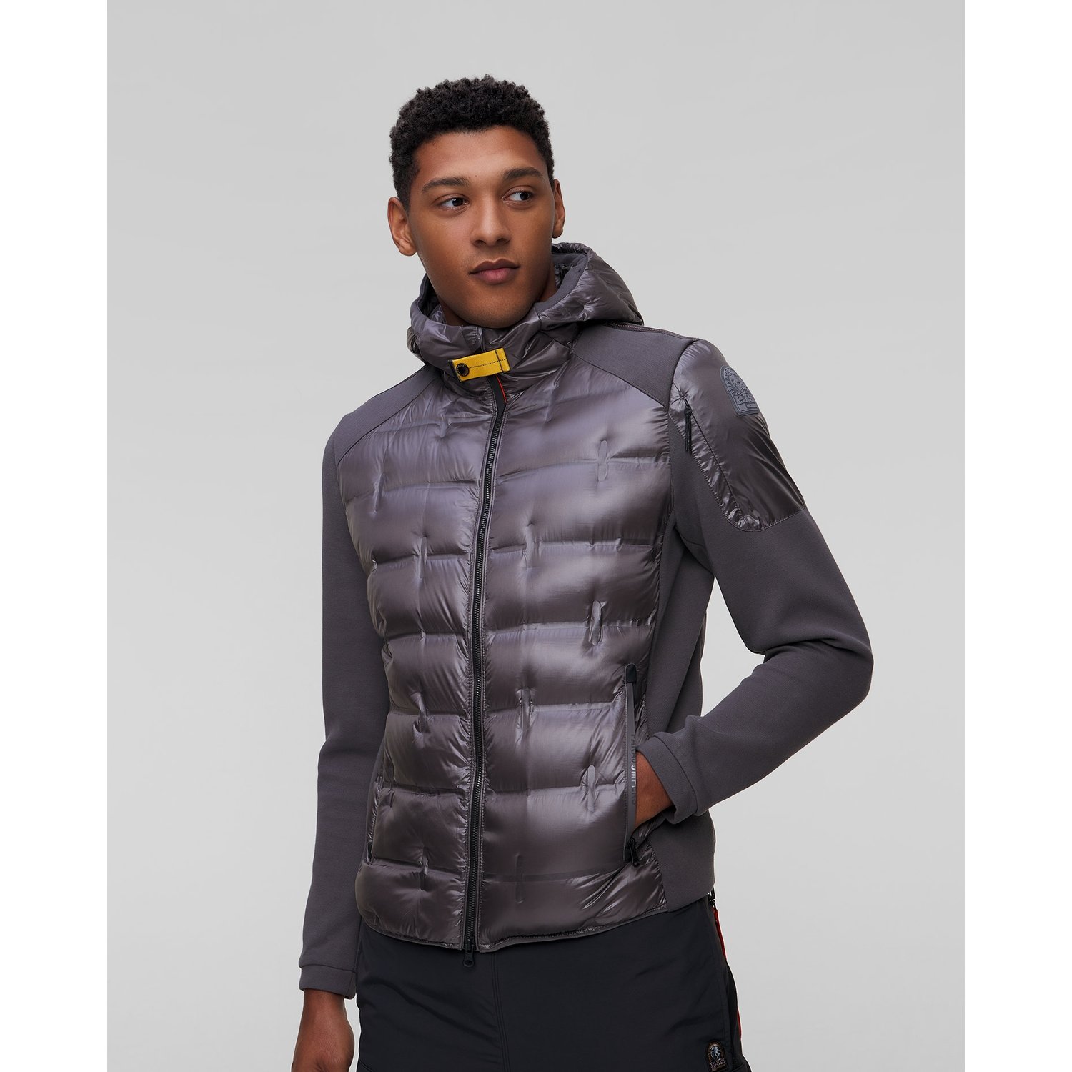 Szara Kurtka Hybrydowa Męska Parajumpers Gyles