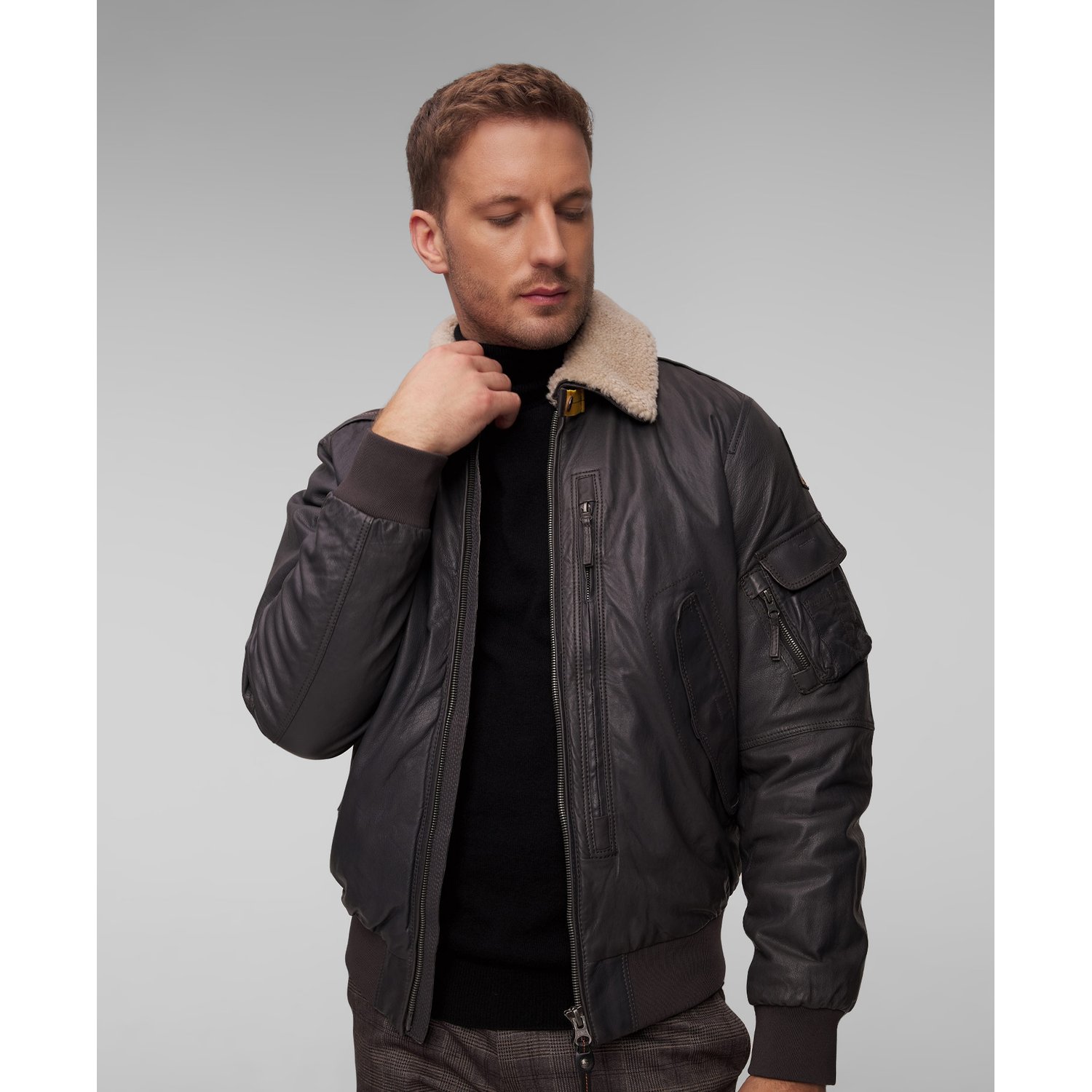 Kurtka Skórzana Męska Parajumpers Josh Leather