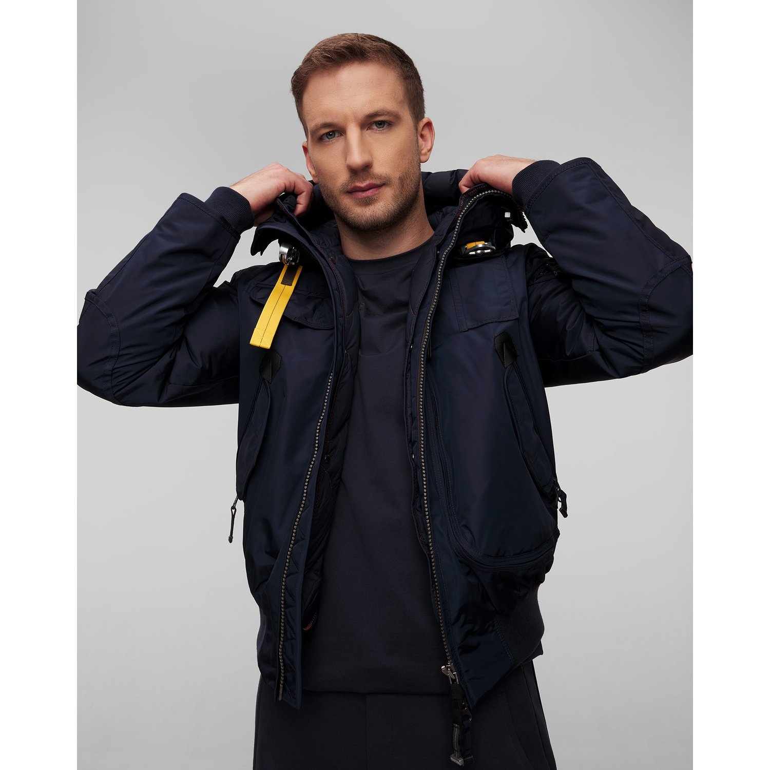 Granatowa Kurtka Męska Parajumpers Gobi