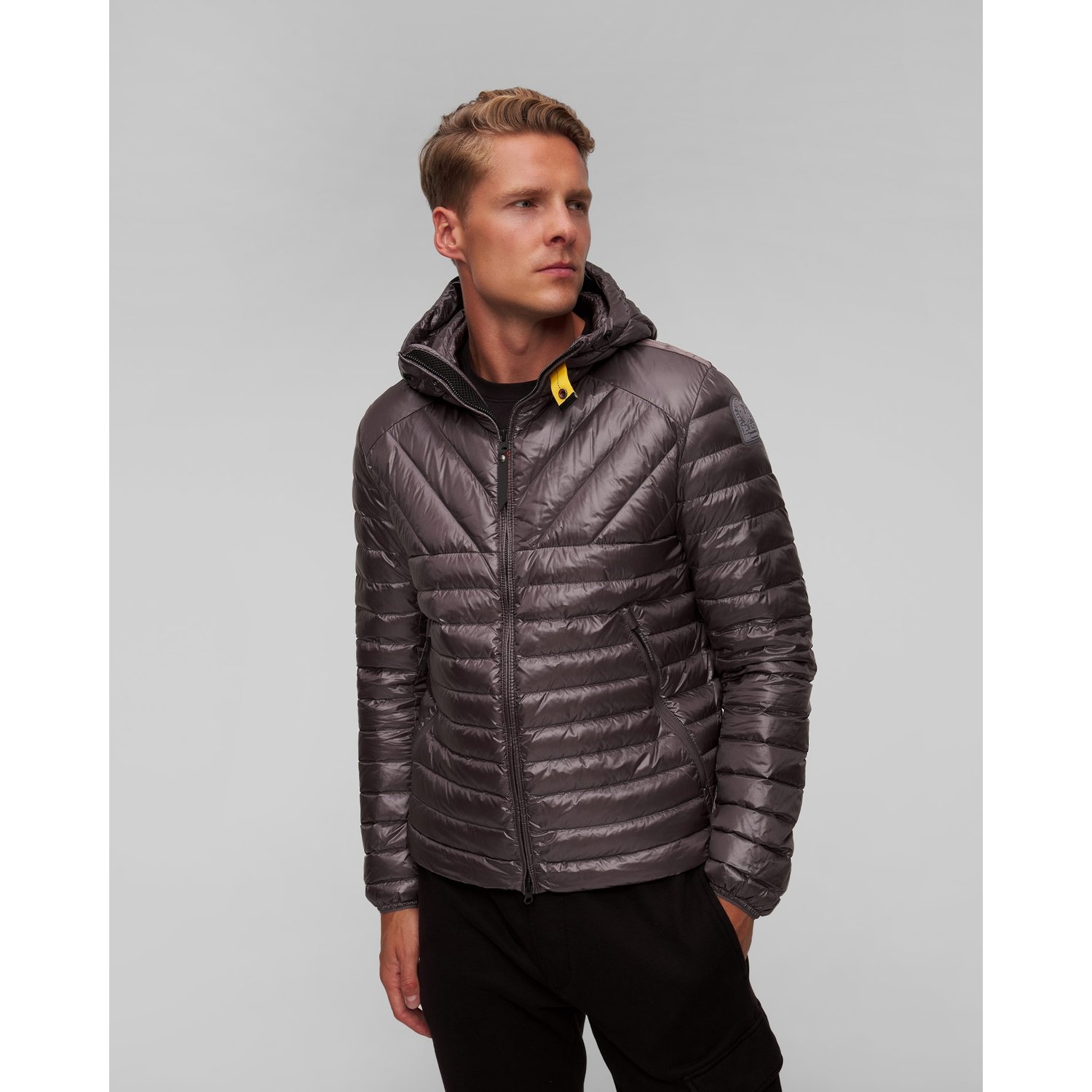 Brązowa Kurtka Puchowa Męska Parajumpers Miroku