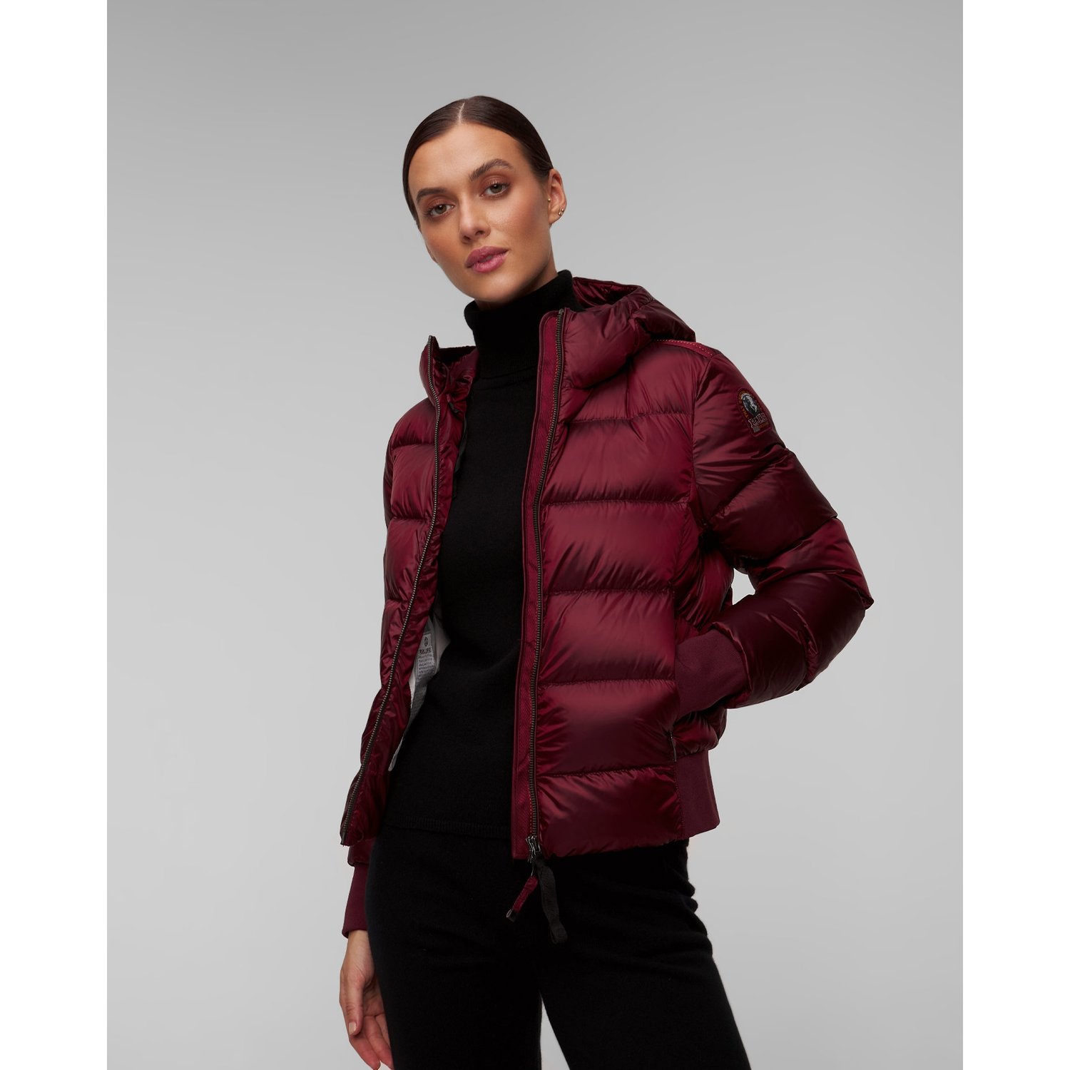Bordowa Kurtka Puchowa Damska Parajumpers Mariah