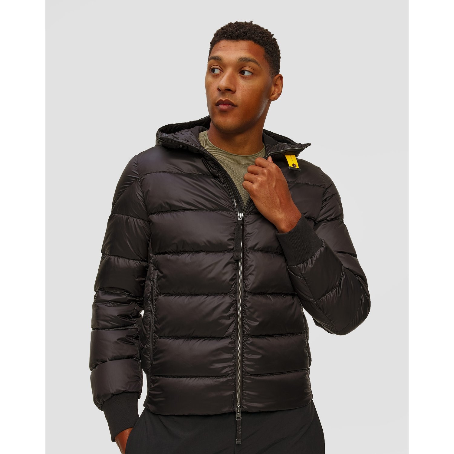 Czarna Kurtka Puchowa Męska Parajumpers Pharrell