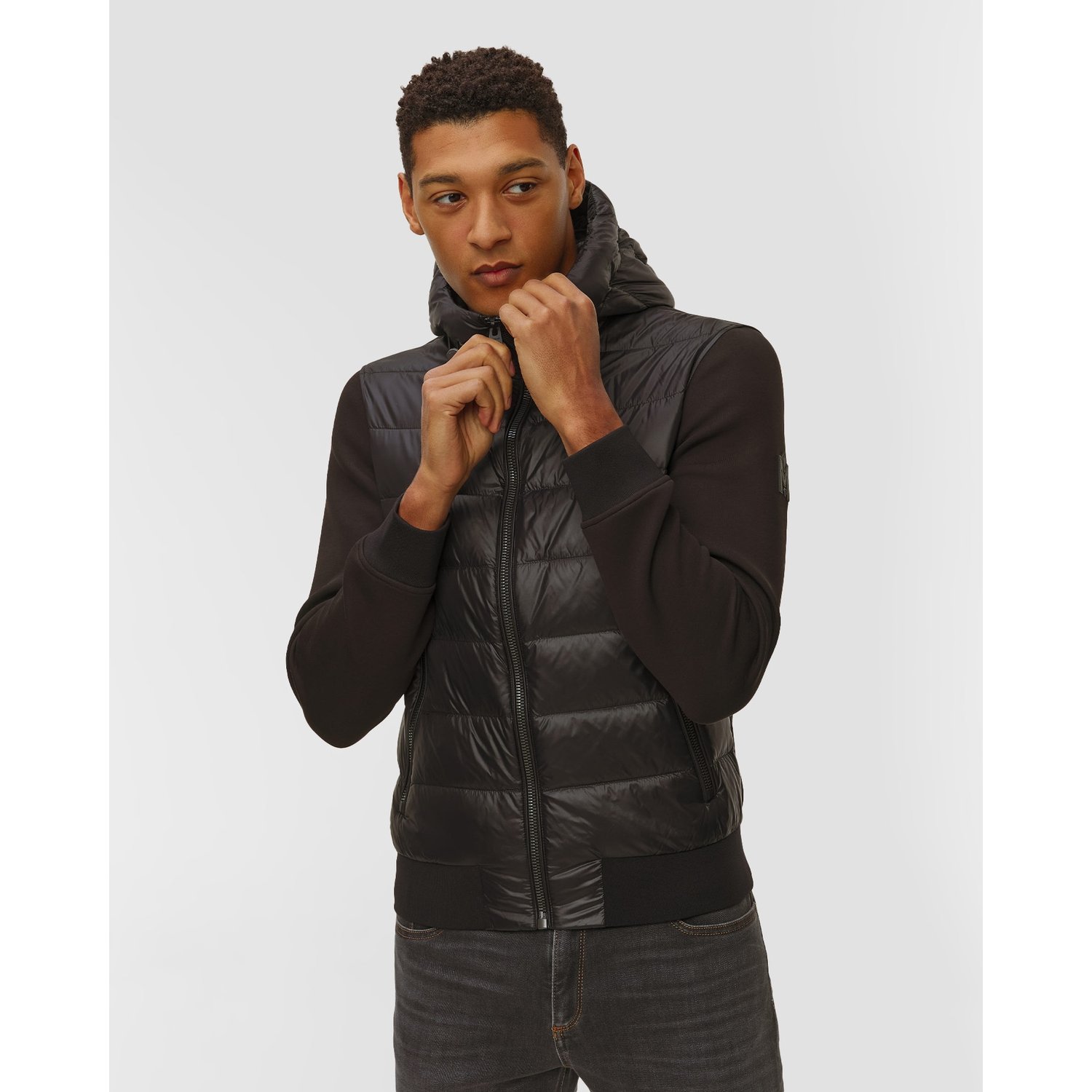 Czarna Kurtka Hybrydowa Męska Mackage Frank-r