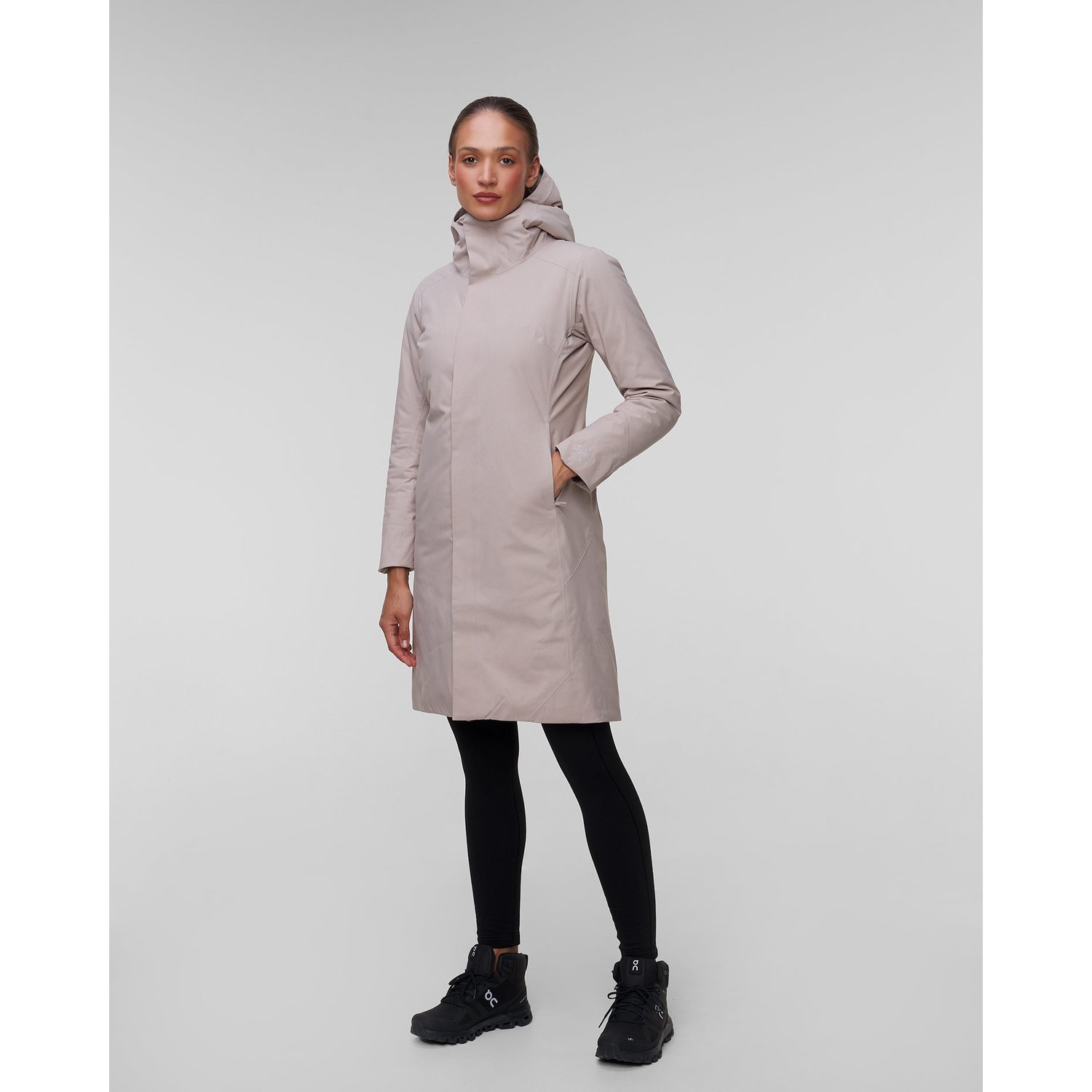 Beżowa Parka Puchowa Damska Arcteryx Patera