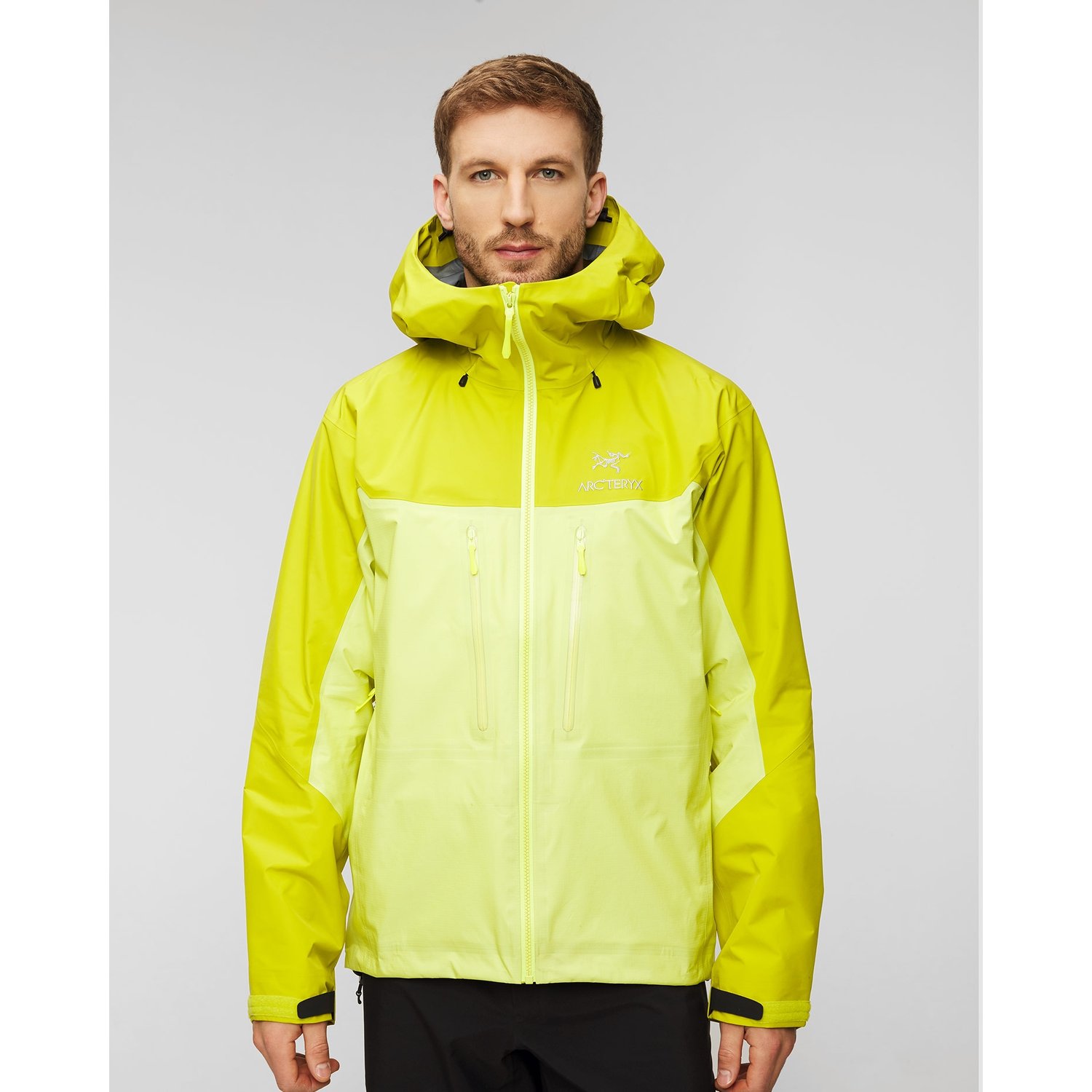 Żółta Kurtka Hardshellowa Kurtka Męska Arcteryx Alpha