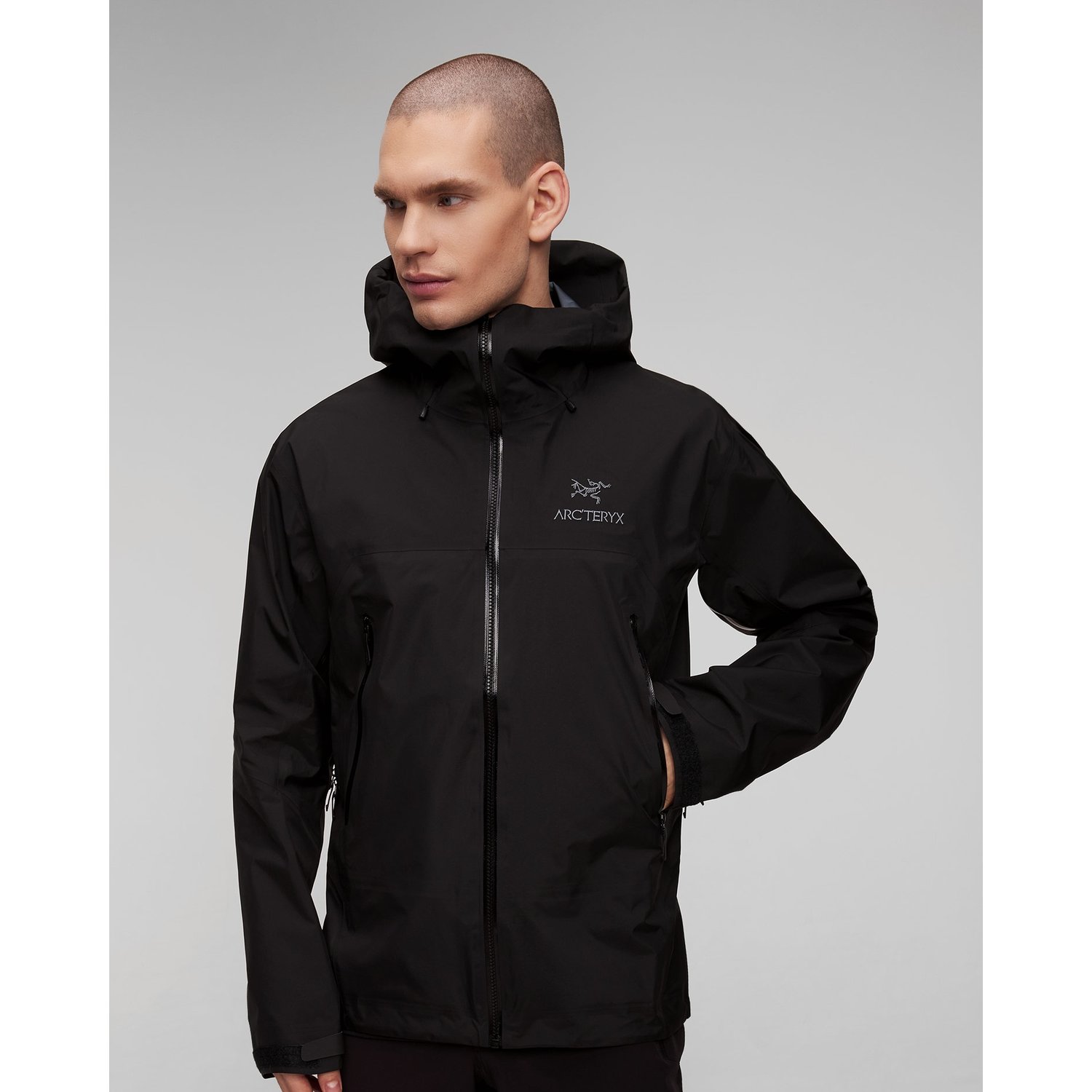 Czarna Kurtka Hardshellowa Męska Arcteryx Beta Ar Stormhood™
