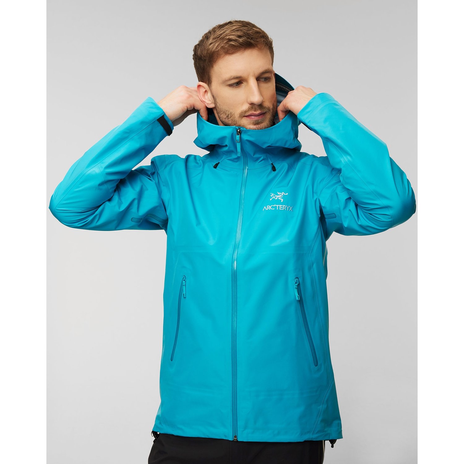Niebieska Kurtka Hardshellowa Męska Arcteryx Beta Lt