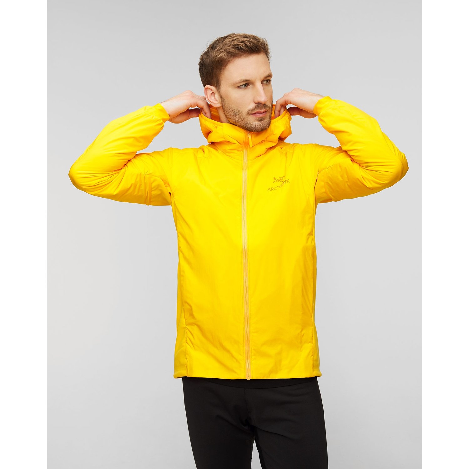 Żółta Ocieplana Bluza Męska Arcteryx Atom