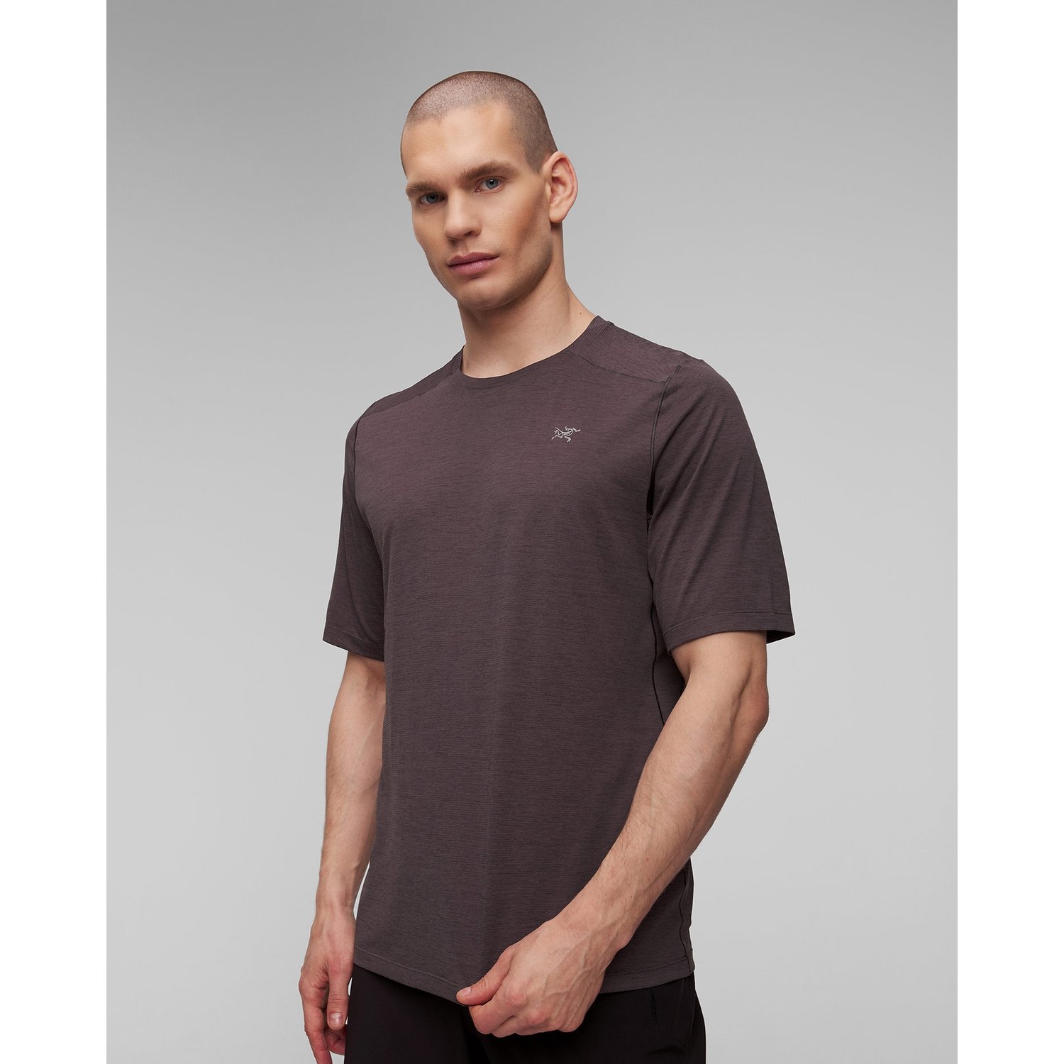Szary T-shirt Techniczny Męski Arcteryx Cormac Crew Ss
