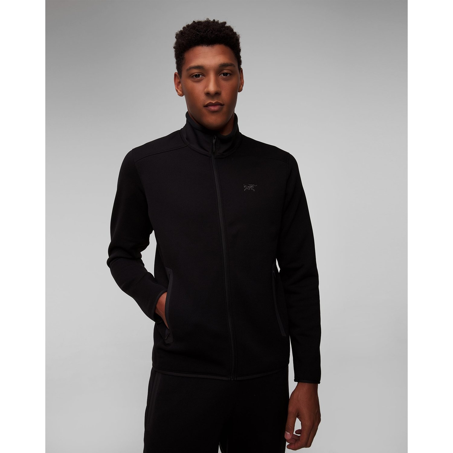 Czarna Męska Bluza Midlayer Bez Kaptura Męska Arcteryx Kyanite