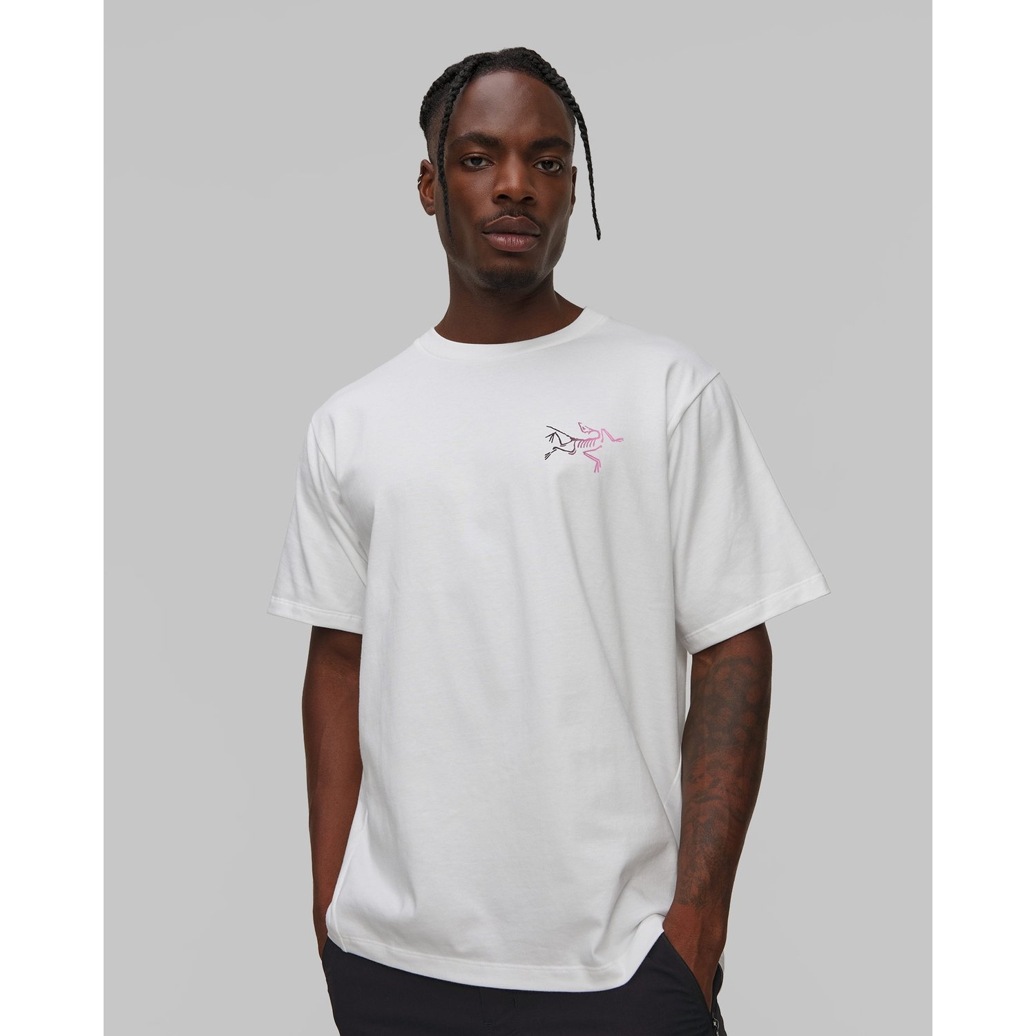 T-shirt Męski Arcteryx Kragg Cotton Logo Ss M Biały