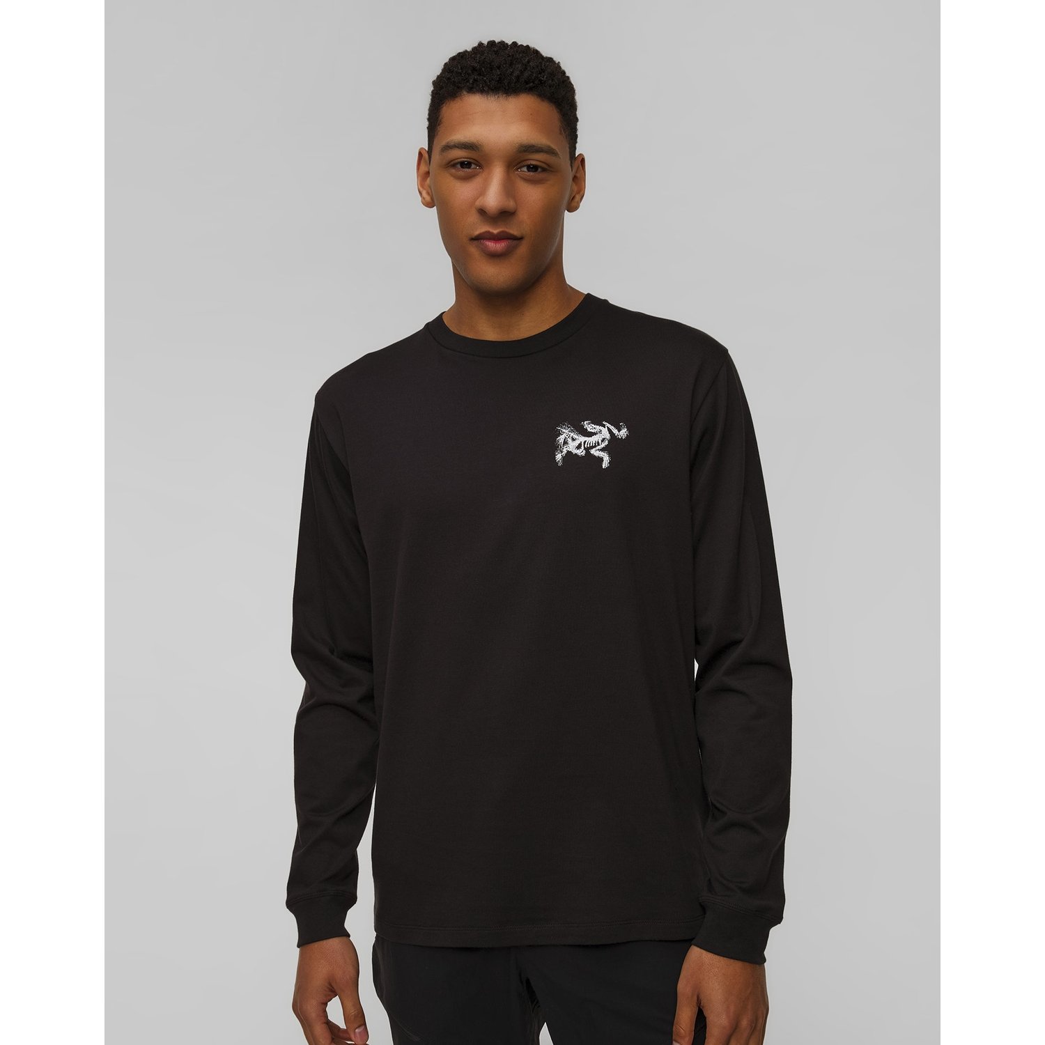 Longsleeve Męski Arcteryx Kragg Sl Cotton Bird Tile Ls M Czarny