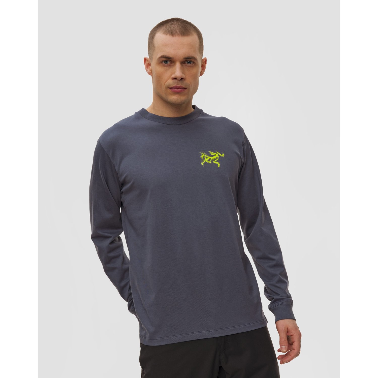 Longsleeve Męski Arc'teryx Kragg Sl Cotton Bird Tile Ls M Granatowy