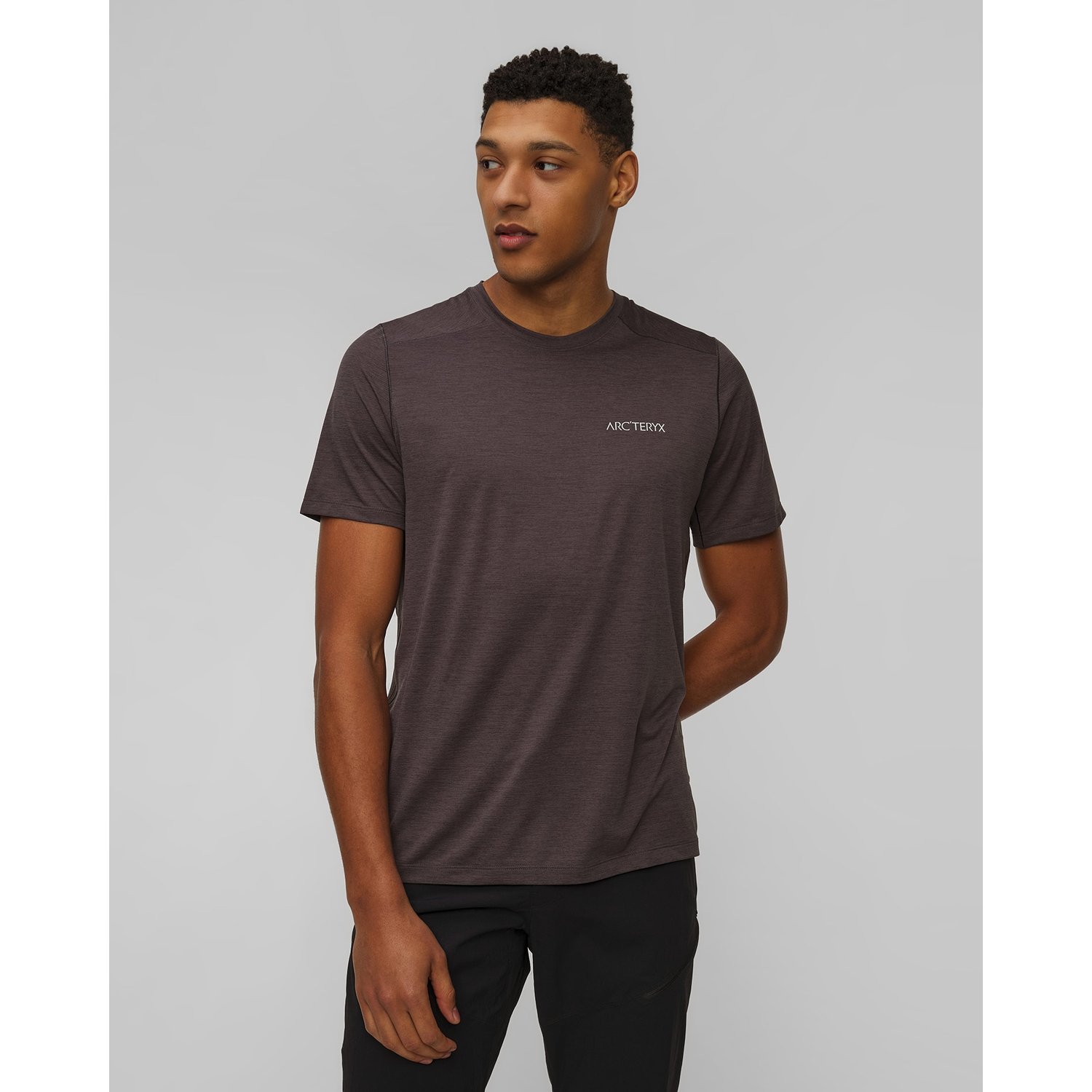 Koszulka Techniczna Męska Arcteryx Cormac Arc'bird Logo Ss M Szara