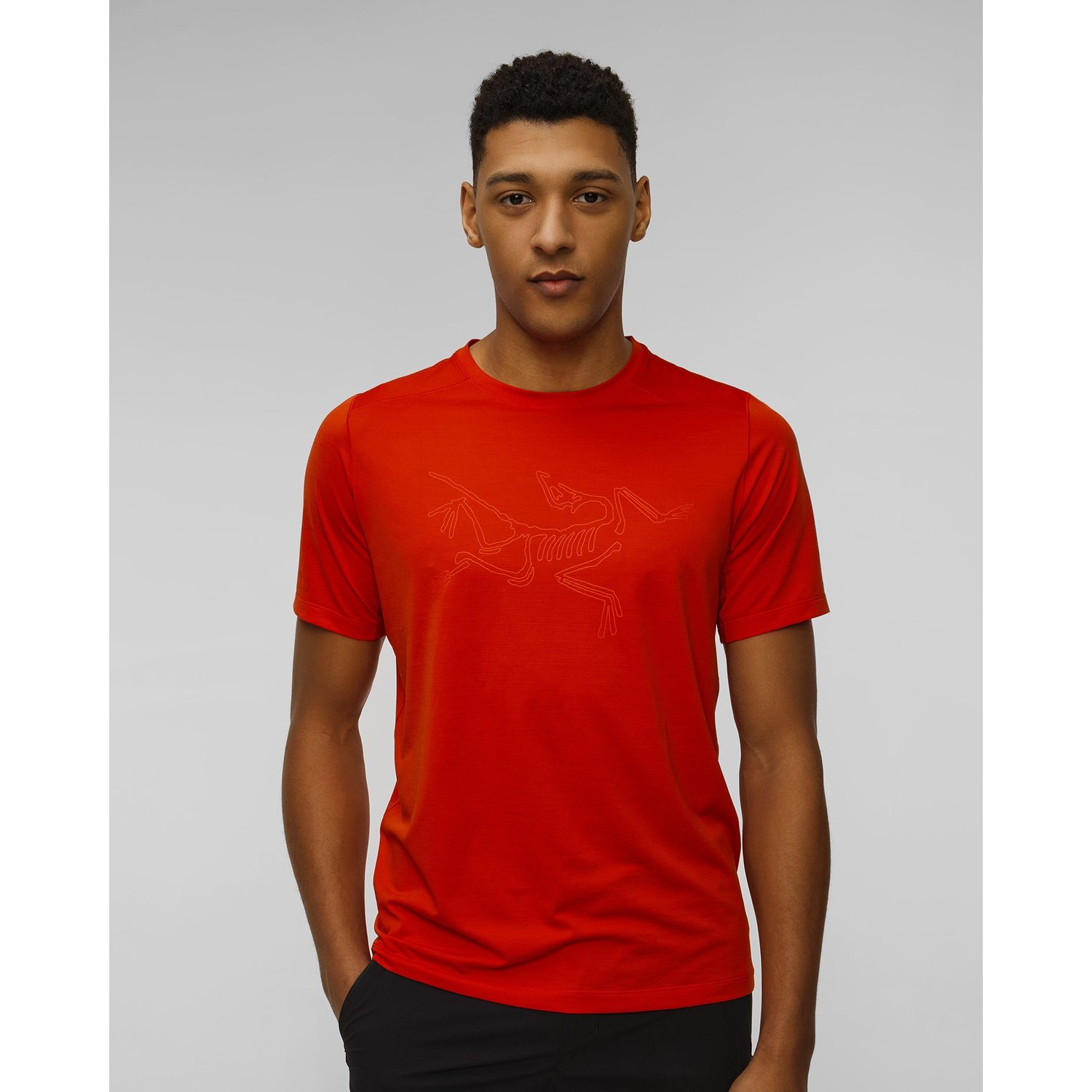 T-shirt Męski Arcteryx Cormac Logo Ss M Czerwony