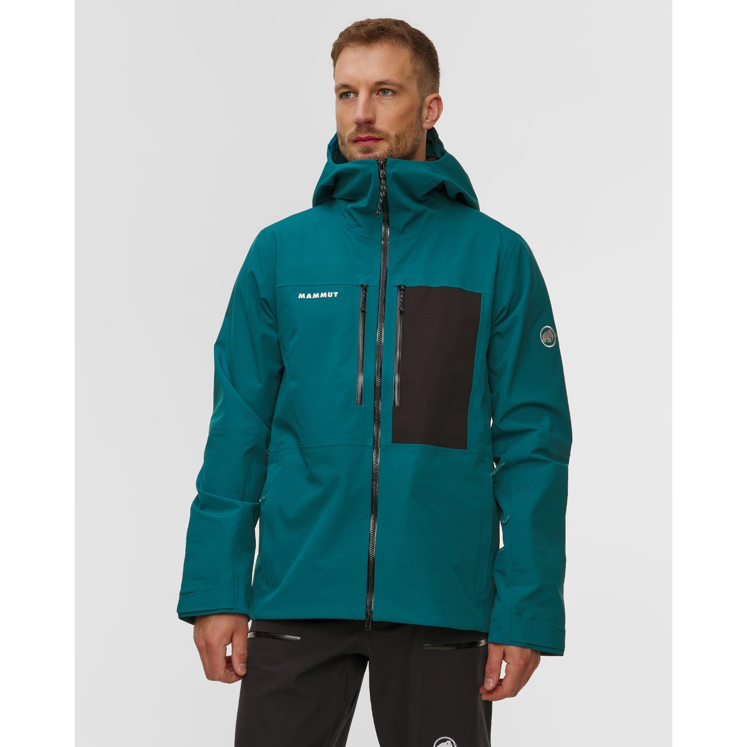 Kurtka Narciarska Męska Mammut Stoney Hs Hooded Jacket Men Turkusowa