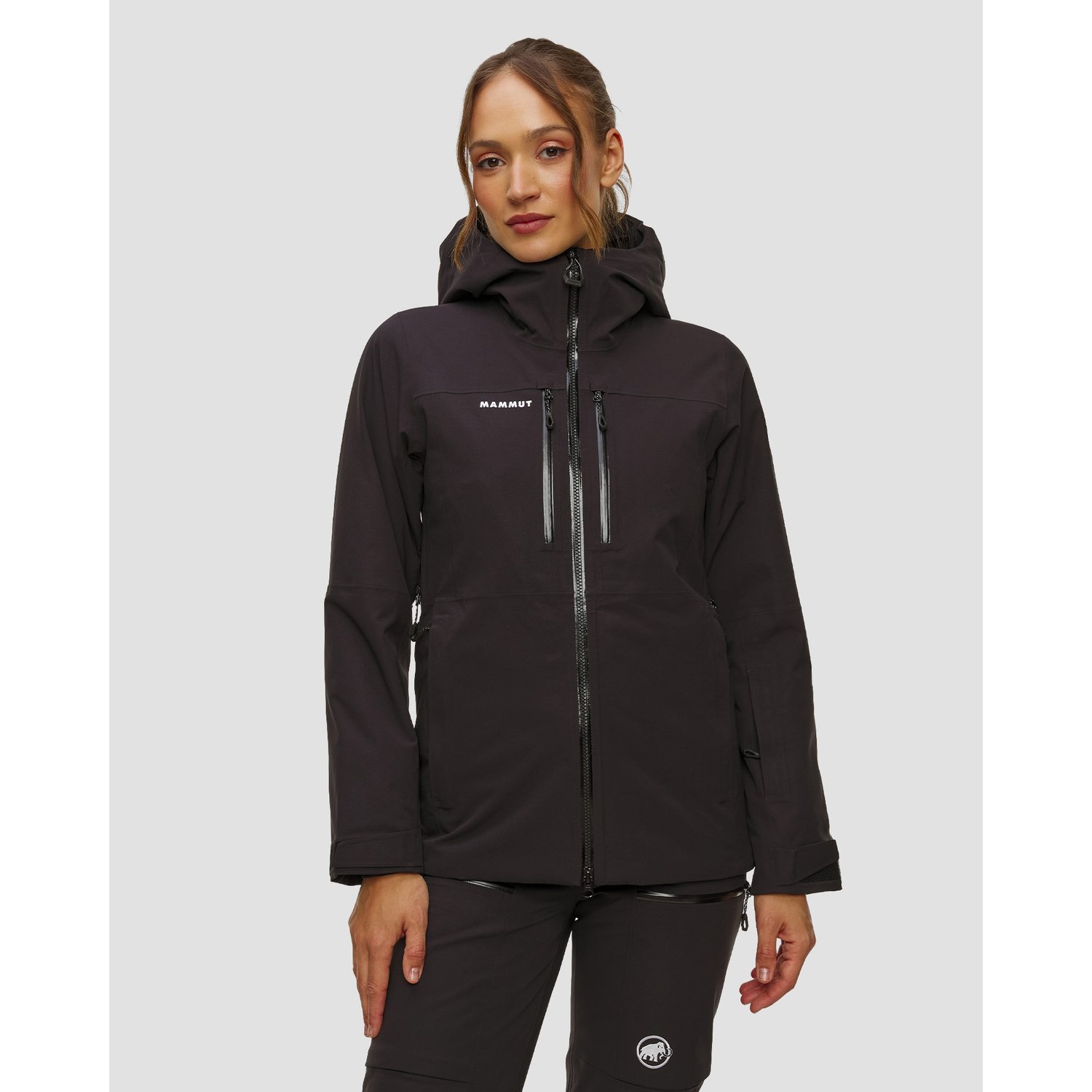 Kurtka Narciarska Damska Mammut Stoney Hs Thermo Hooded Jacket Women Czarna