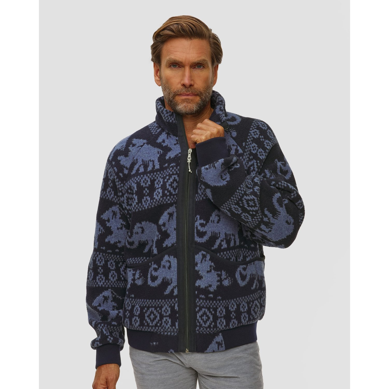 Kurtka Wełniana Męska Mammut X Cabourn Direttissima Wool Ml Jacket Granatowa