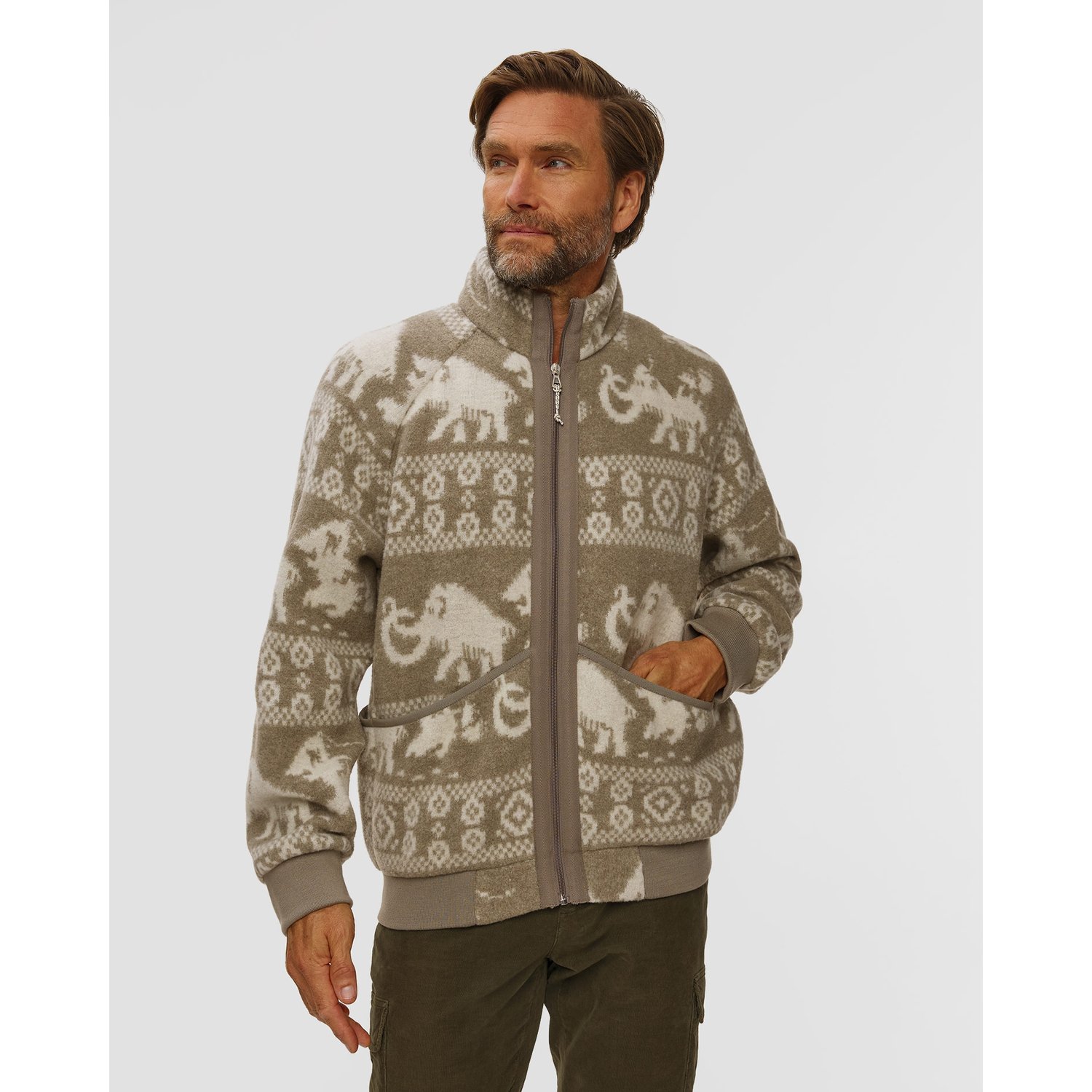 Kurtka Wełniana Męska Mammut X Cabourn Direttissima Wool Ml Jacket Beżowa