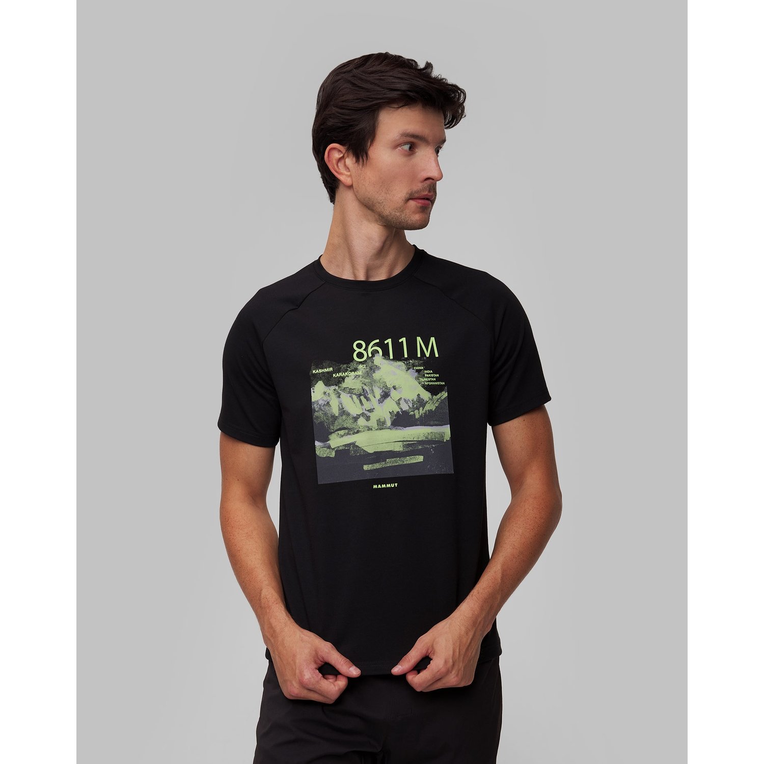 T-shirt Męski Mammut Mountain K2 Czarny