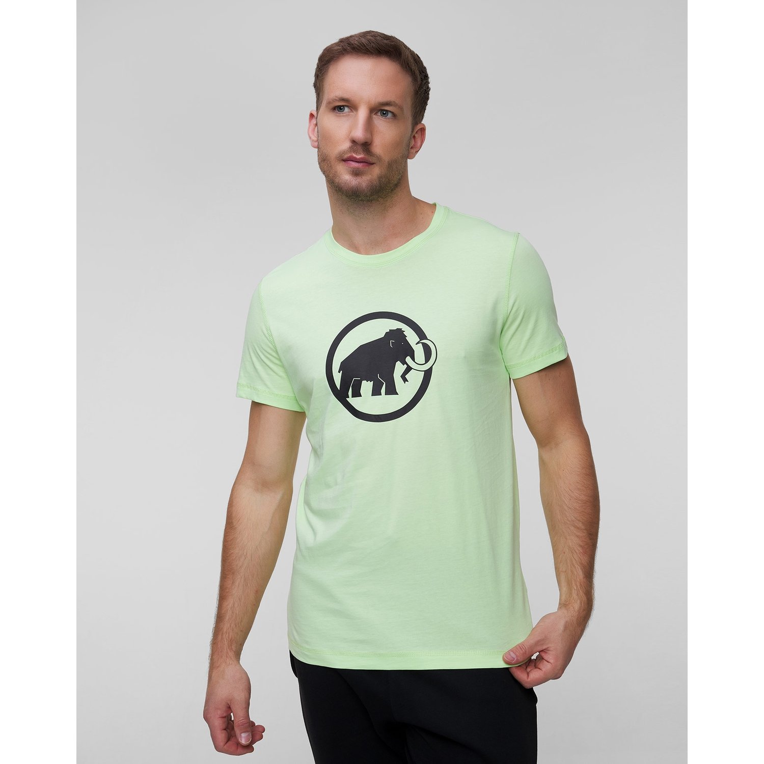 T-shirt Męski Mammut Core Limonkowy