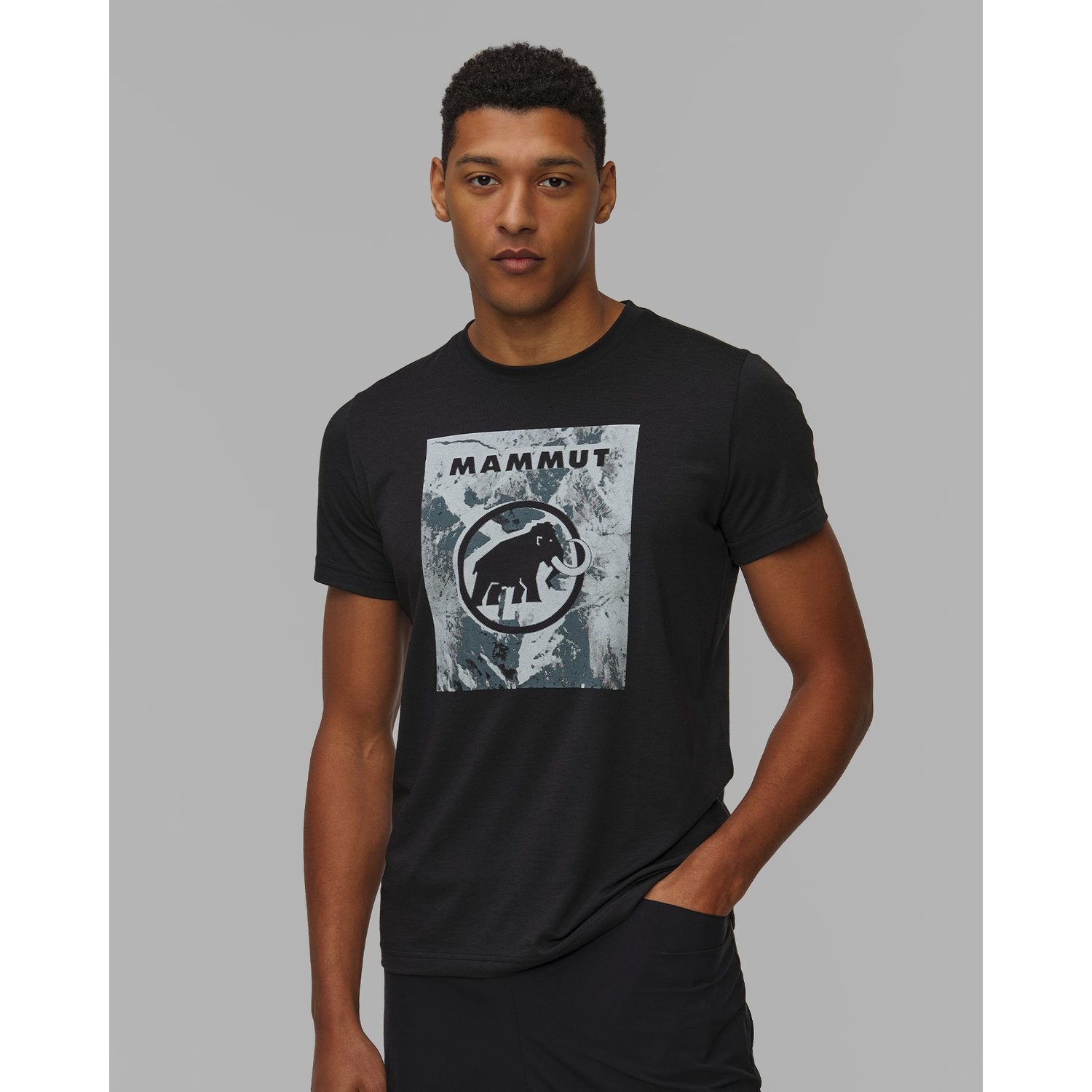 T-shirt Męski Z Nadrukiem Mammut Trovat