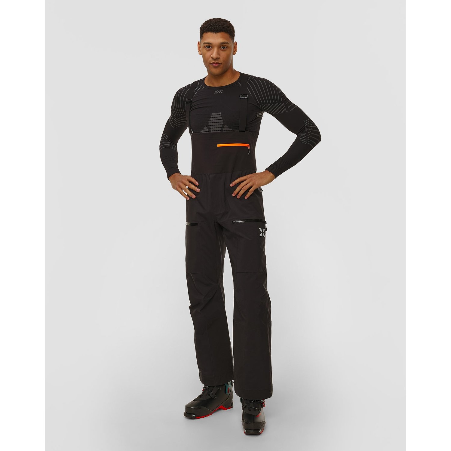 Spodnie Narciarskie Męskie Mammut Eiger Free Pro Hs Bib Pants Men Czarne