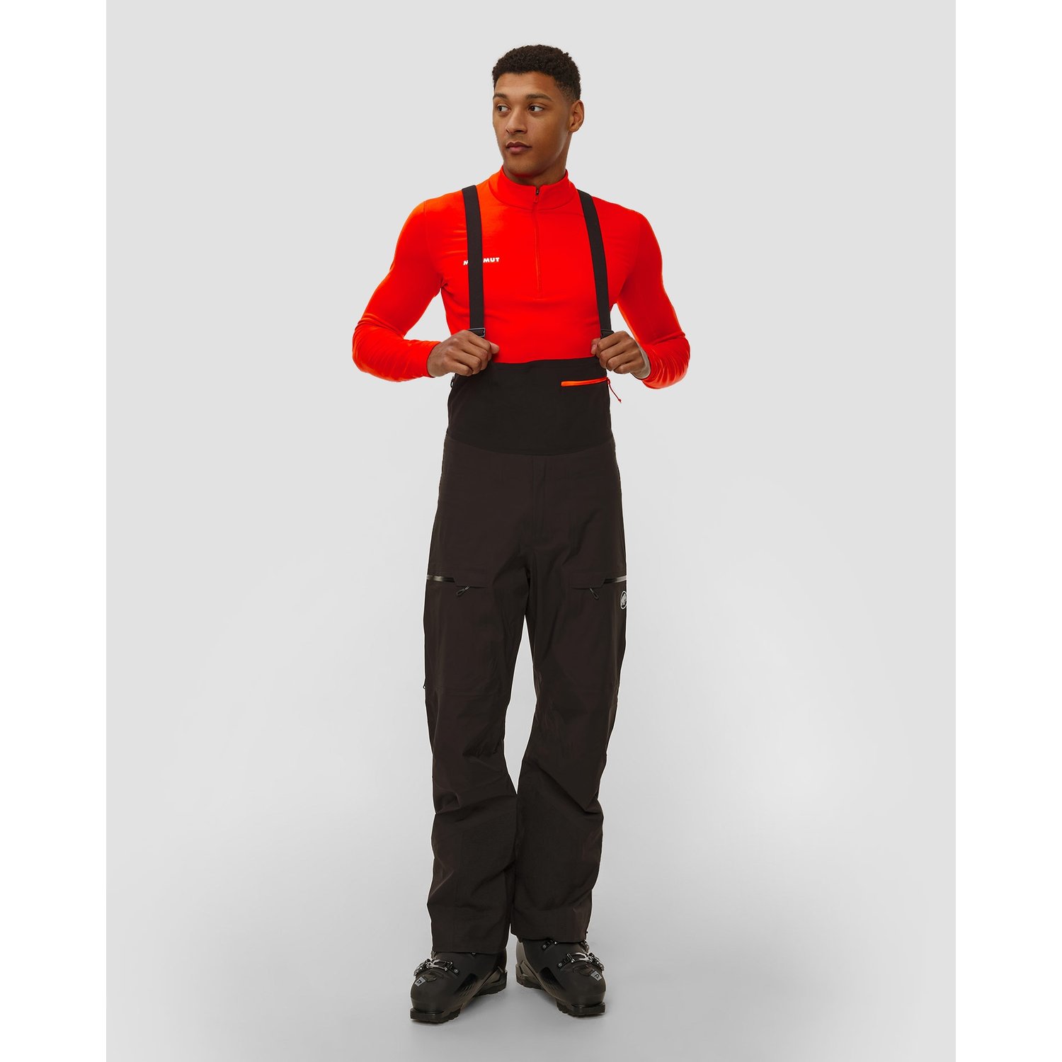 Spodnie Narciarskie Męskie Mammut Haldigrat Hs Bib Pants Men Czarne