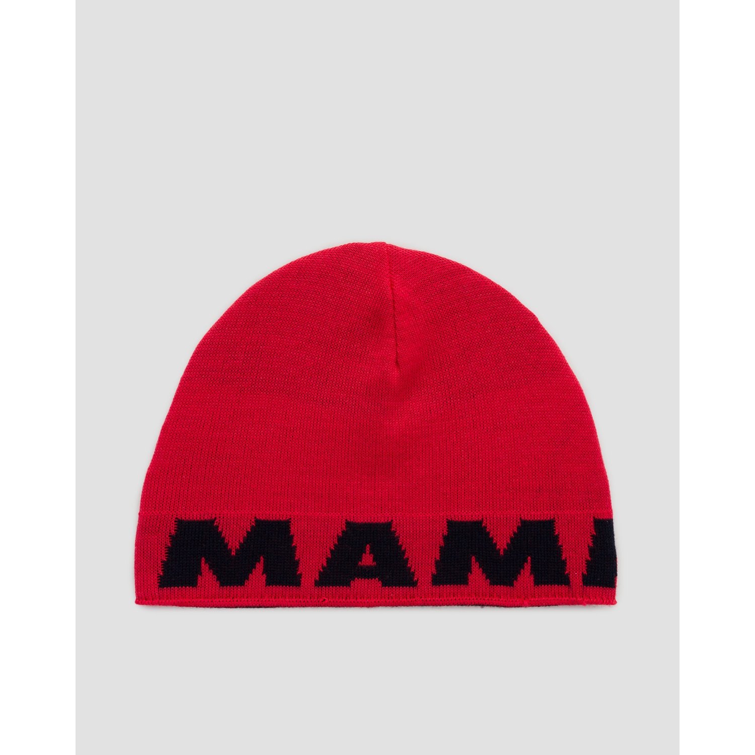 Czapka Dwustronna Mammut Logo Beanie Czerwona