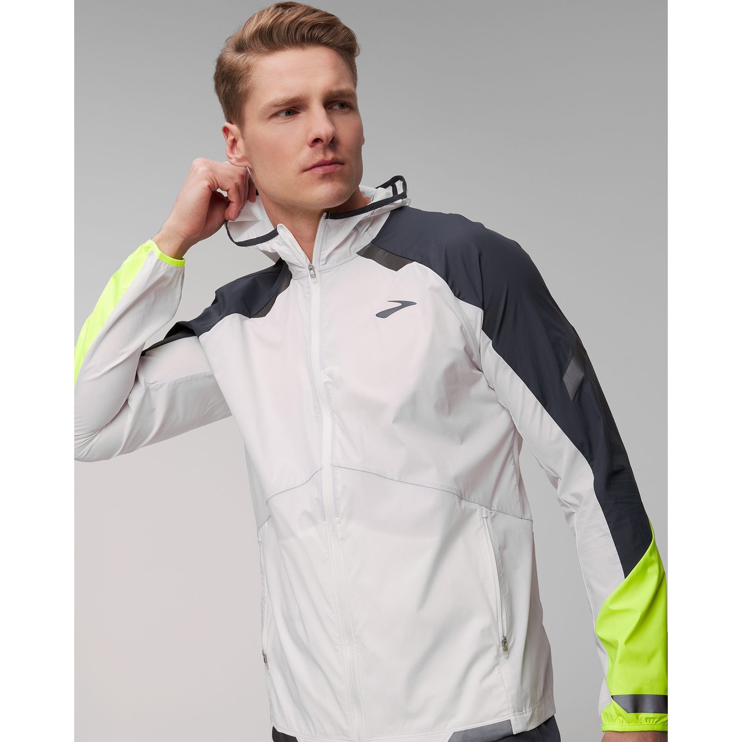 Kurtka Biegowa Męska Brooks Run Visible Convertible Jacket