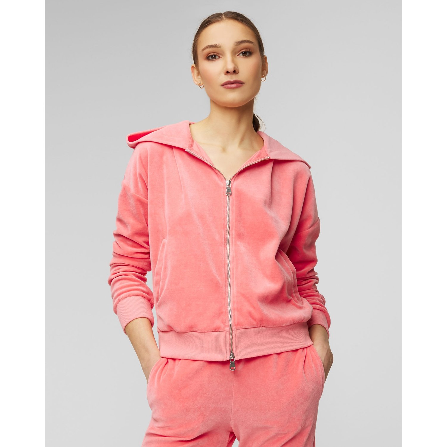 Bluza Z Kapturem Juvia Velvet Zipper