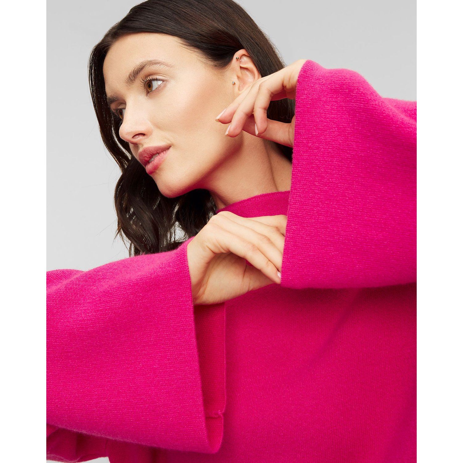 Różowy Sweter Merino Z Kaszmirem Juvia Yuna