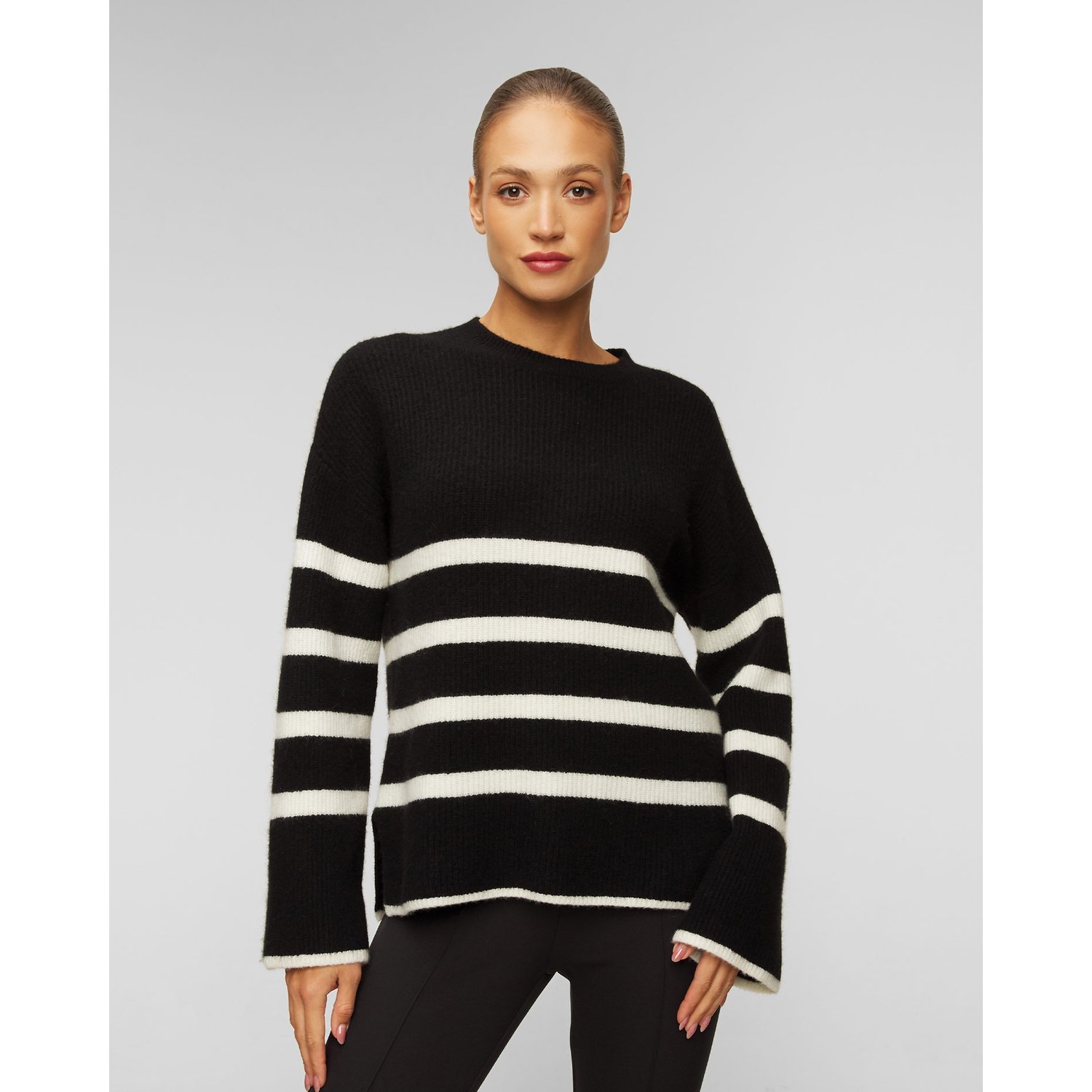 Sweter Z Kaszmirem W Paski Damski Juvia Sira